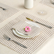 Tonal Striped Disposable Napkin Set in Smoke, 100 Pieces - Boske.store