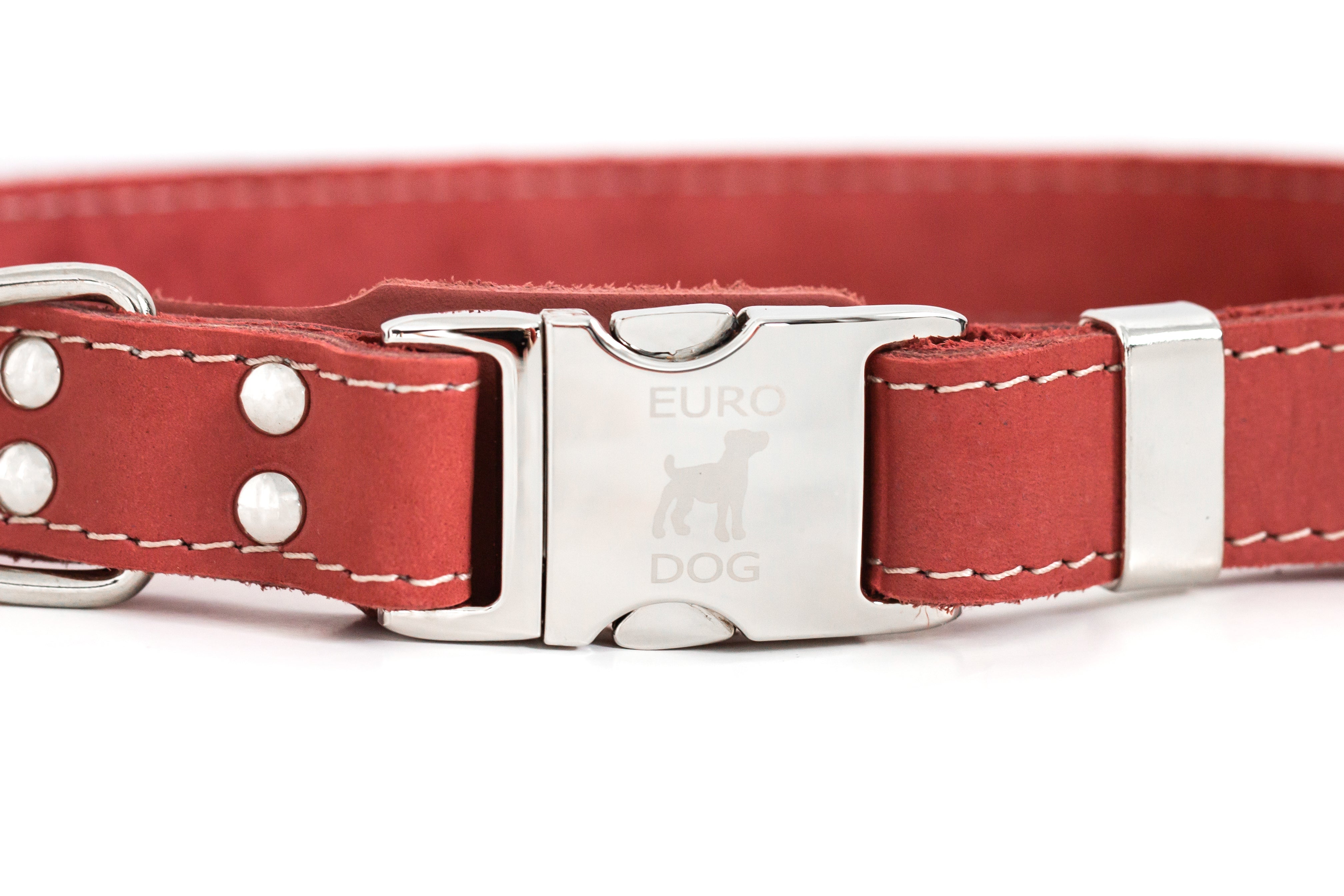 Pro Line Quick - Release Coral Reef Leather Dog Collar with Metal Buckle - Boske.store