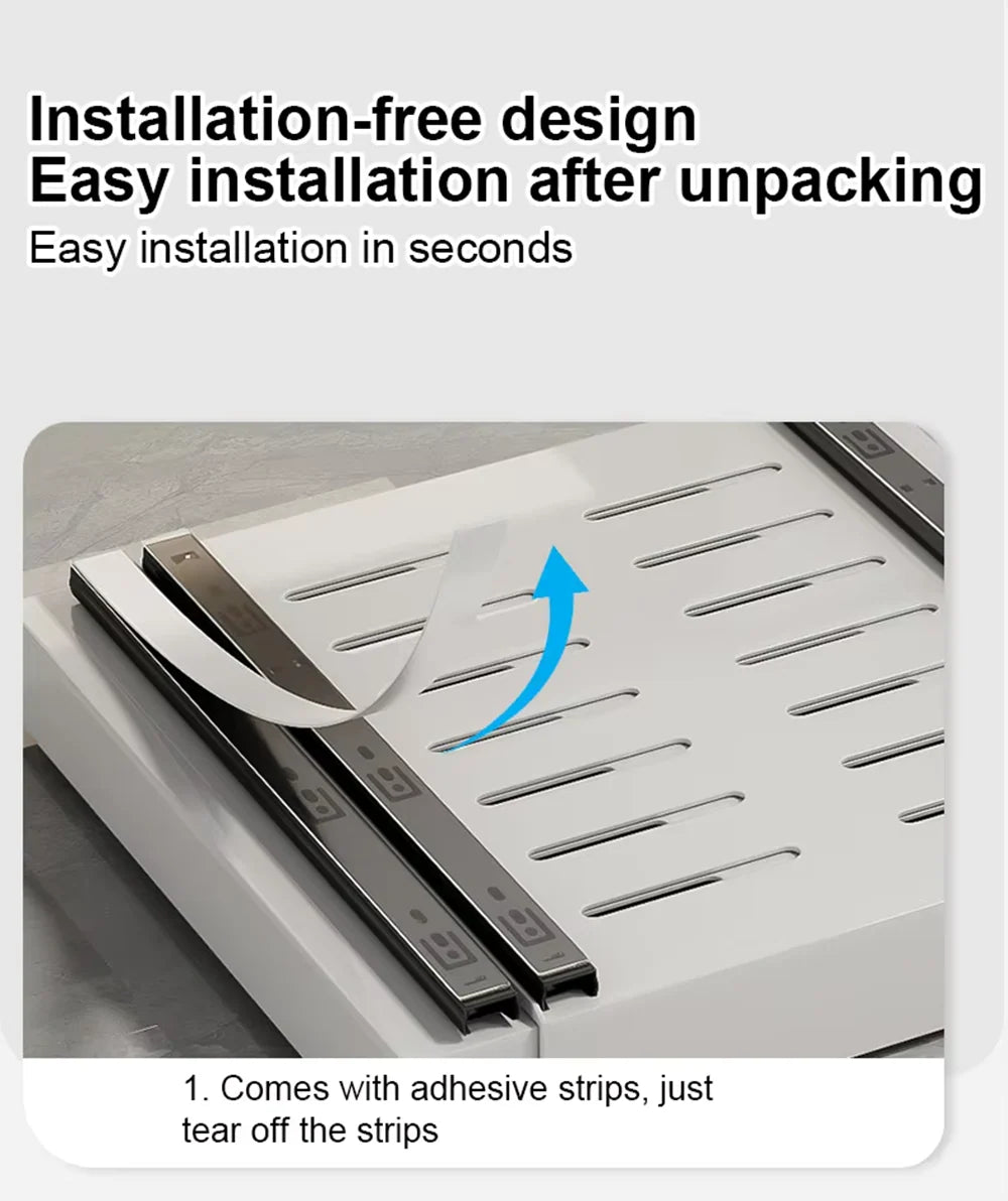 Adjustable Pull Out Cabinet Drawer - Boske.store