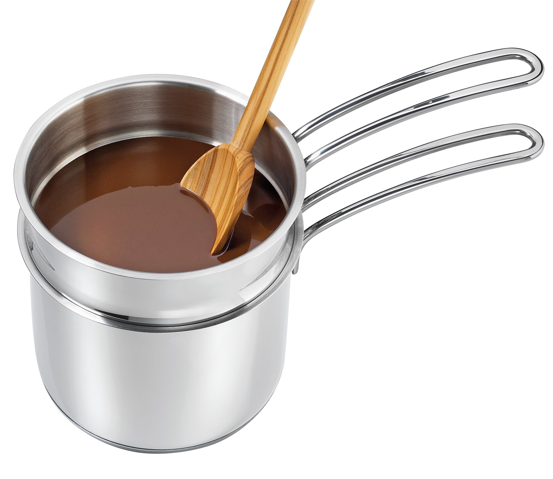 "Mini" Double Boiler Set with Glass Lid, 1.6 qt., 5.5" dia. - Boske.store