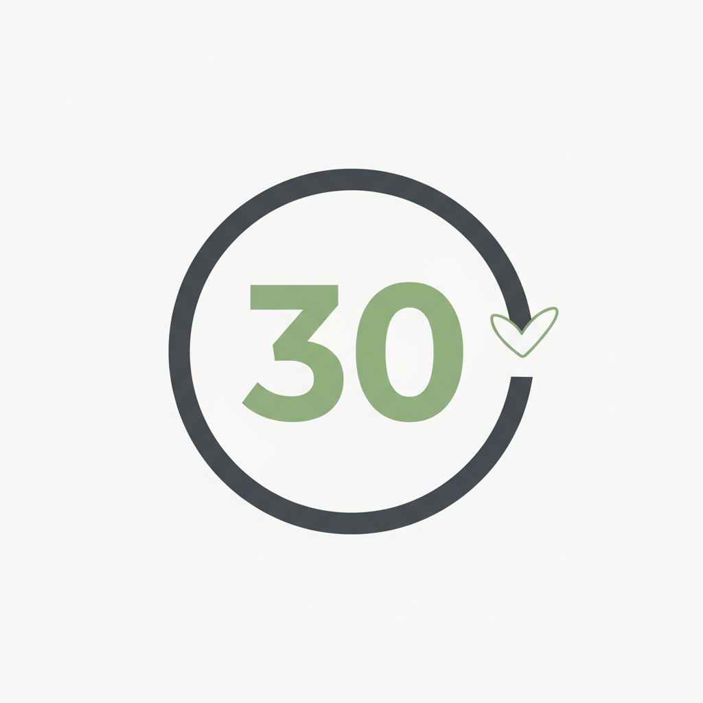 30 days return icon
