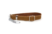 Martingale Earth Brown Leather Dog Collar - Boske.store