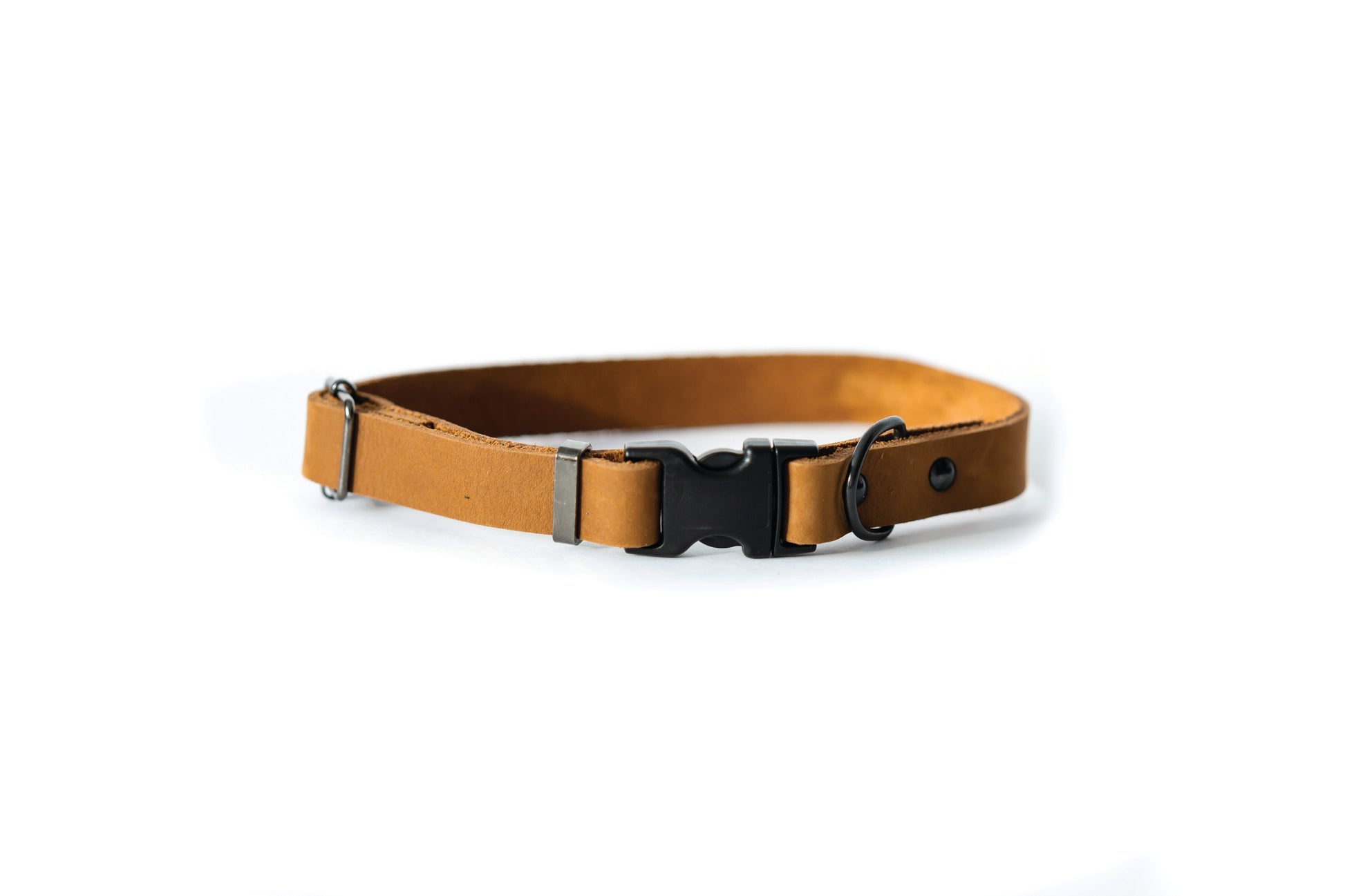 Sport Style Earth Brown Leather Dog Collar - Boske.store