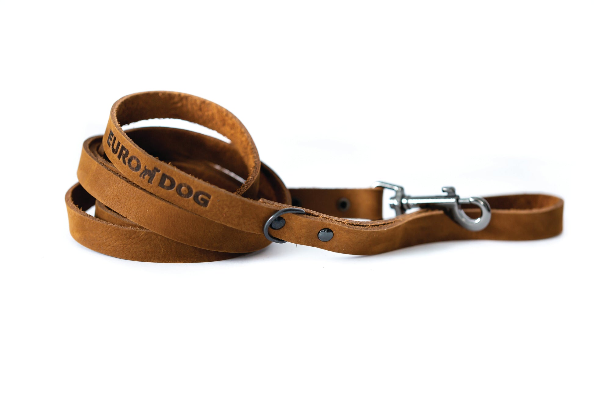 Sport Style Earth Brown Leather Leash - Boske.store