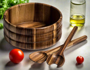 Large Salad Bowl with Servers - 330B3 - Boske.store