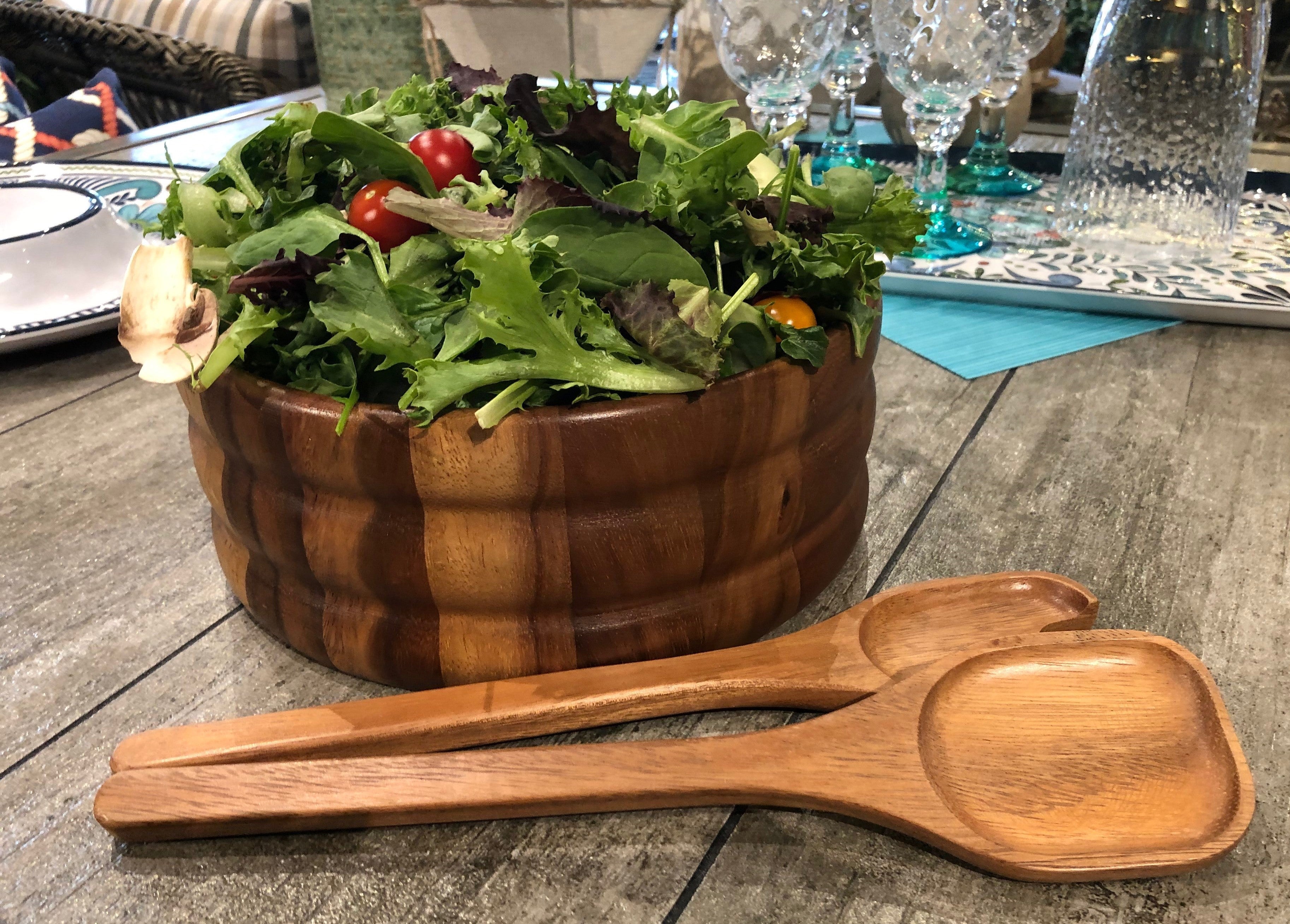 Large Salad Bowl with Servers - 330B3 - Boske.store