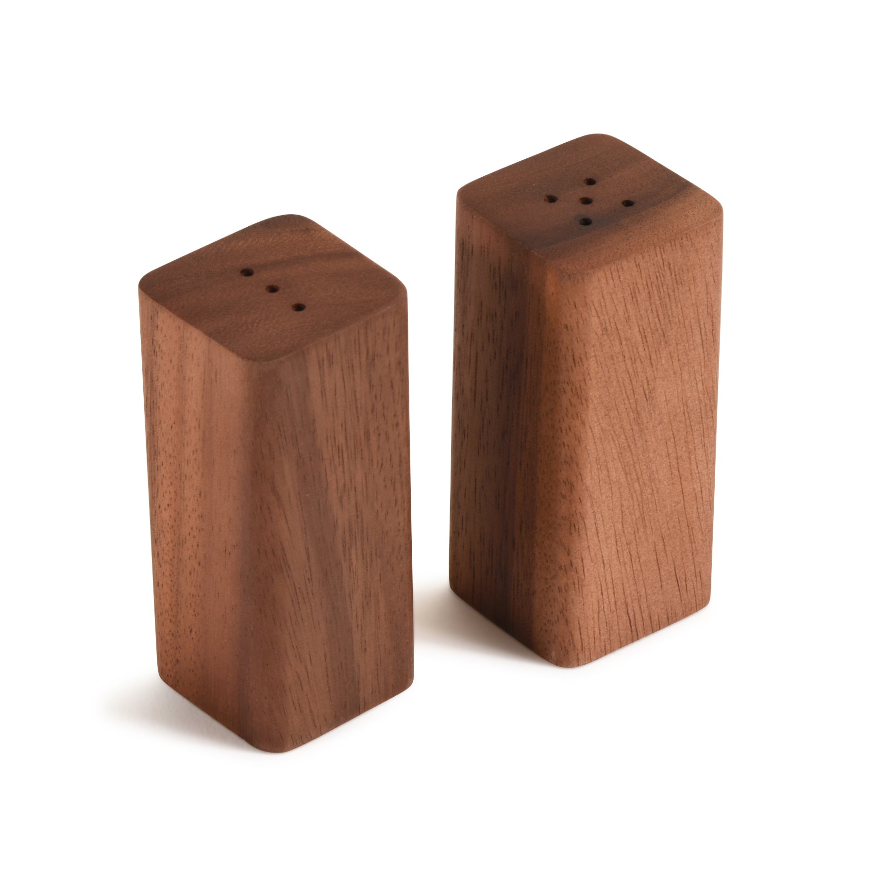 Salt & Pepper Shakers on an Acacia Wood Base - Boske.store