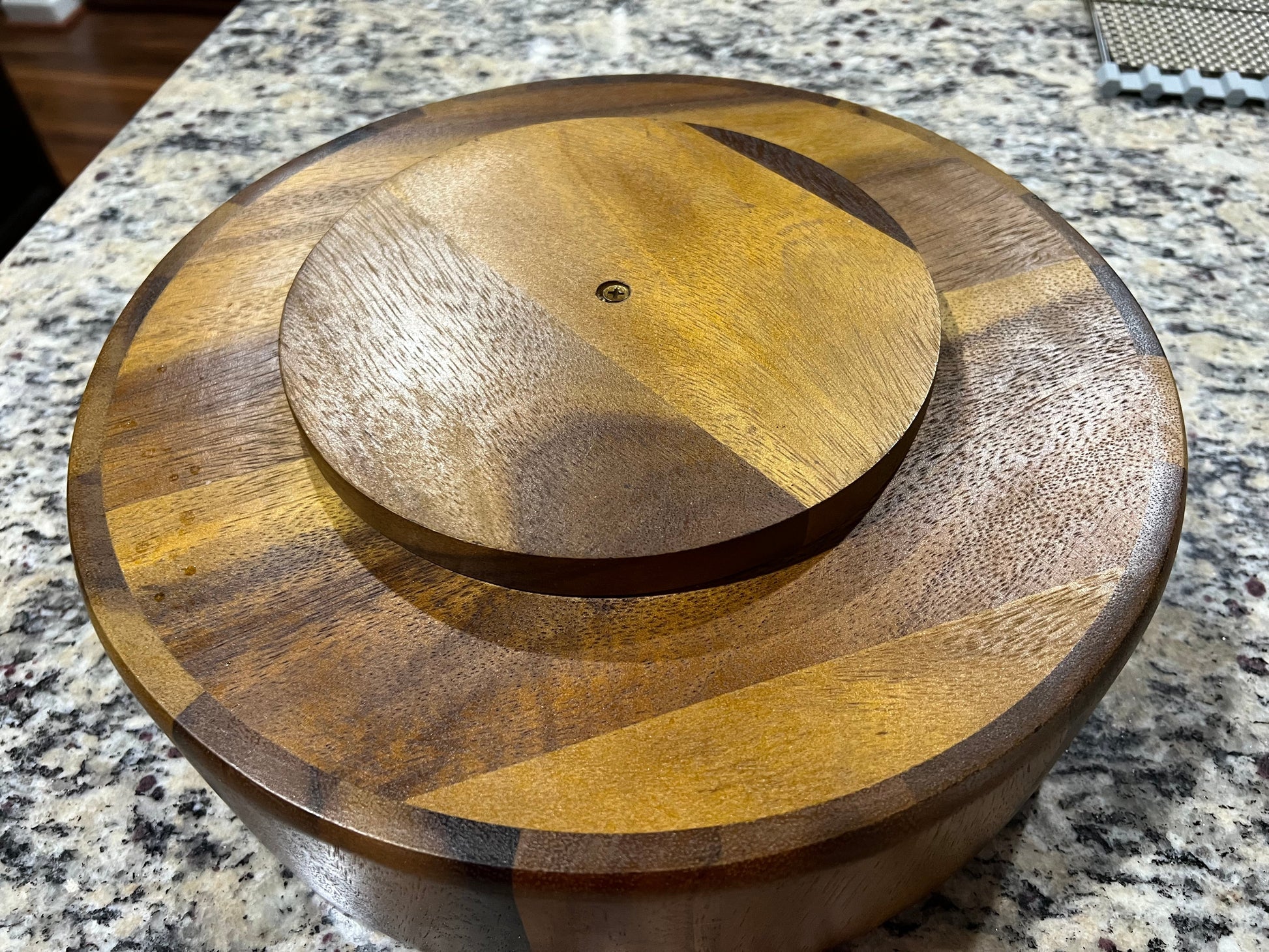 Rotating Lazy Susan Divided Round Tray - Boske.store