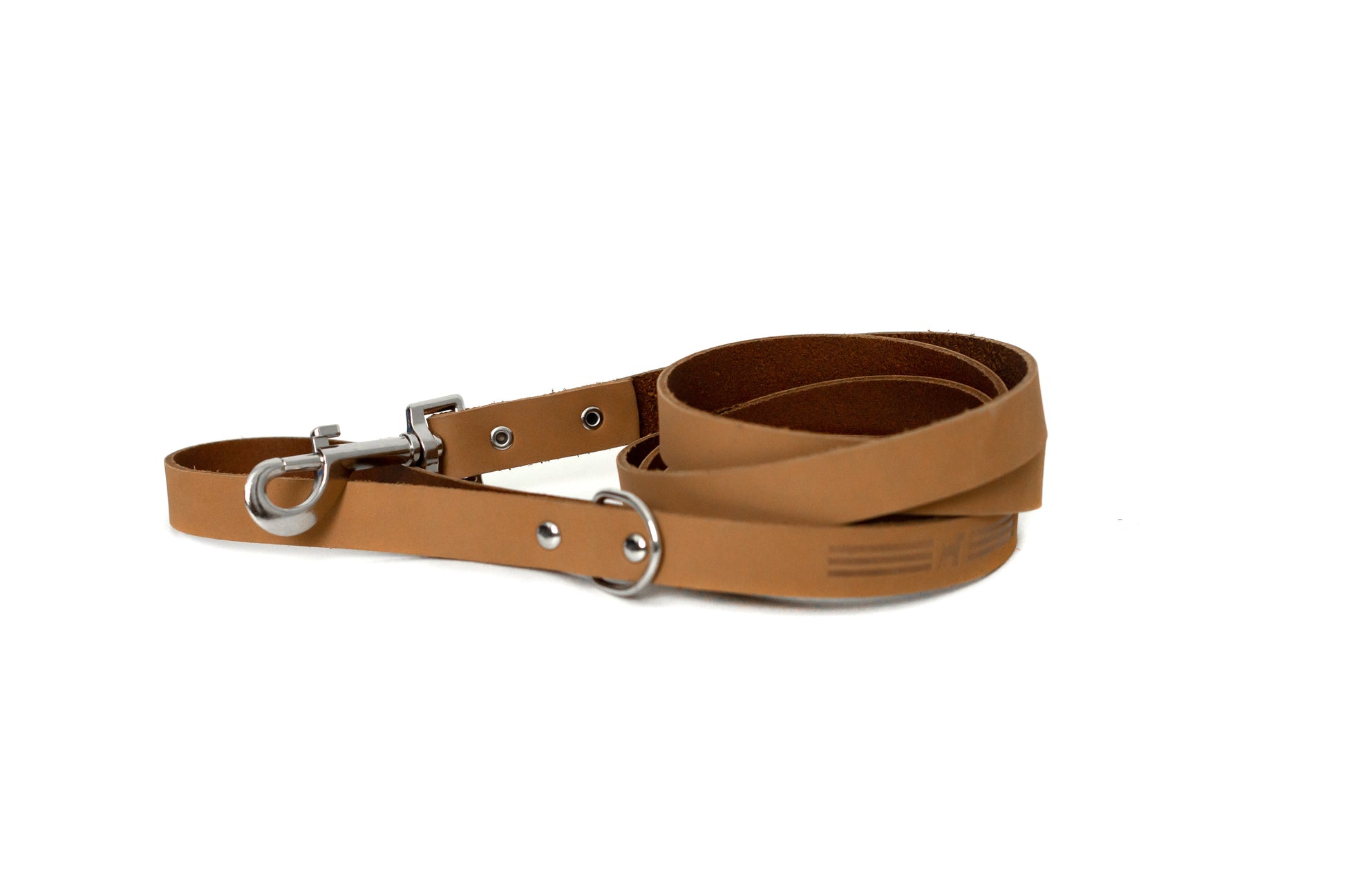 Modern Style Khaki Leather Leash - Boske.store