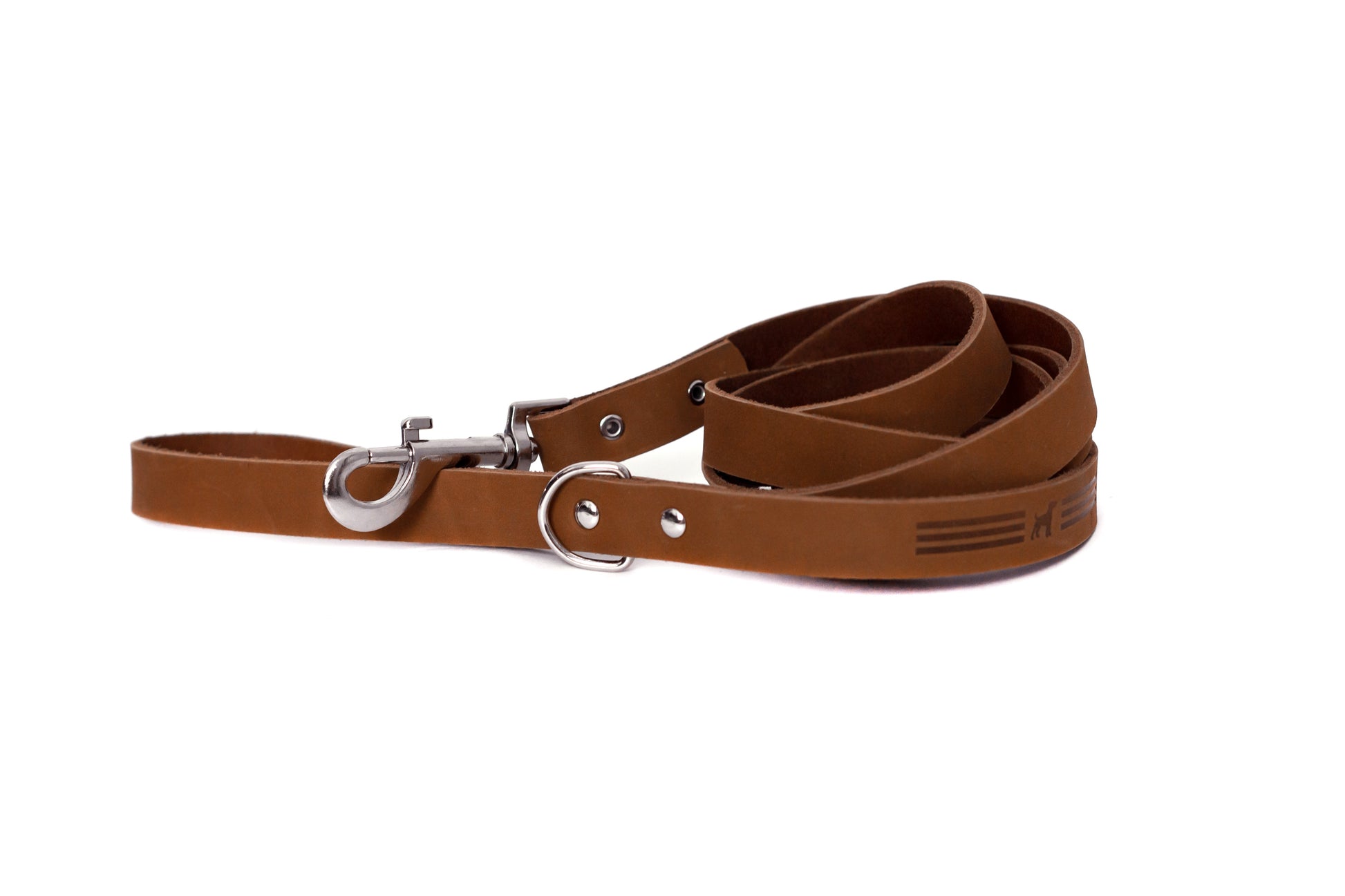 Modern Style Earth Brown Leather Leash - Boske.store