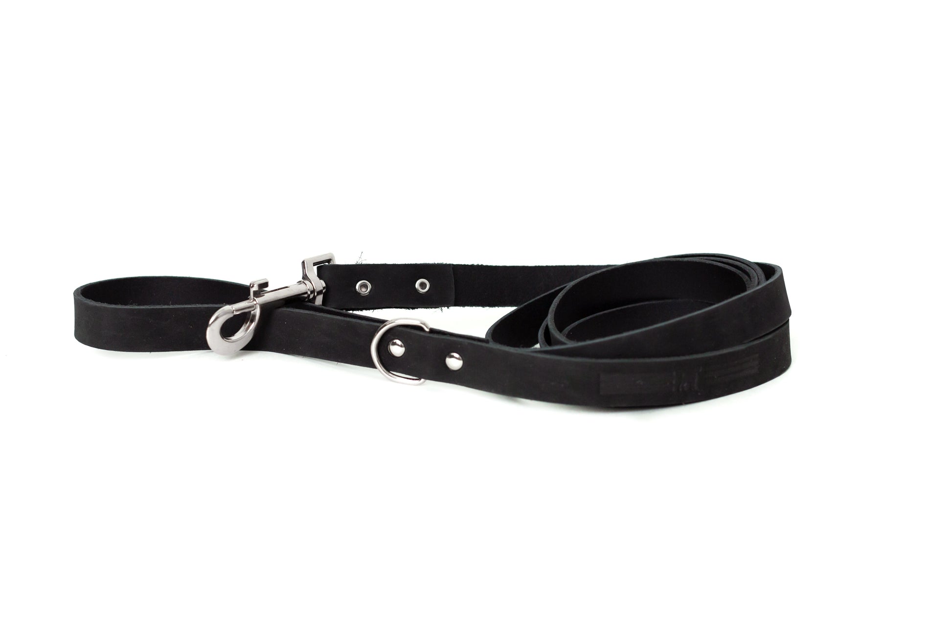 Modern Style Midnight Black Leather Leash - Boske.store
