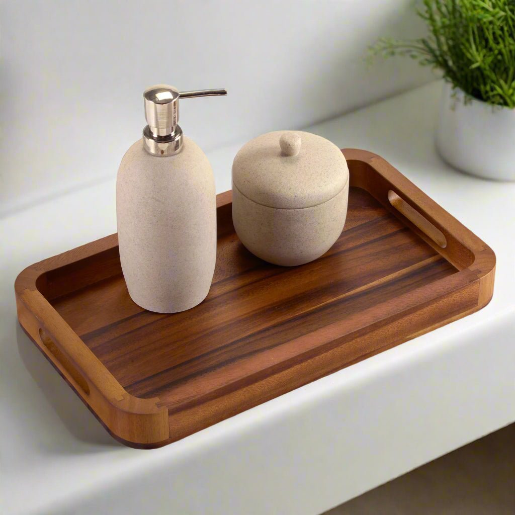 Rectangular Serving Tray - Solid Bottom - Boske.store