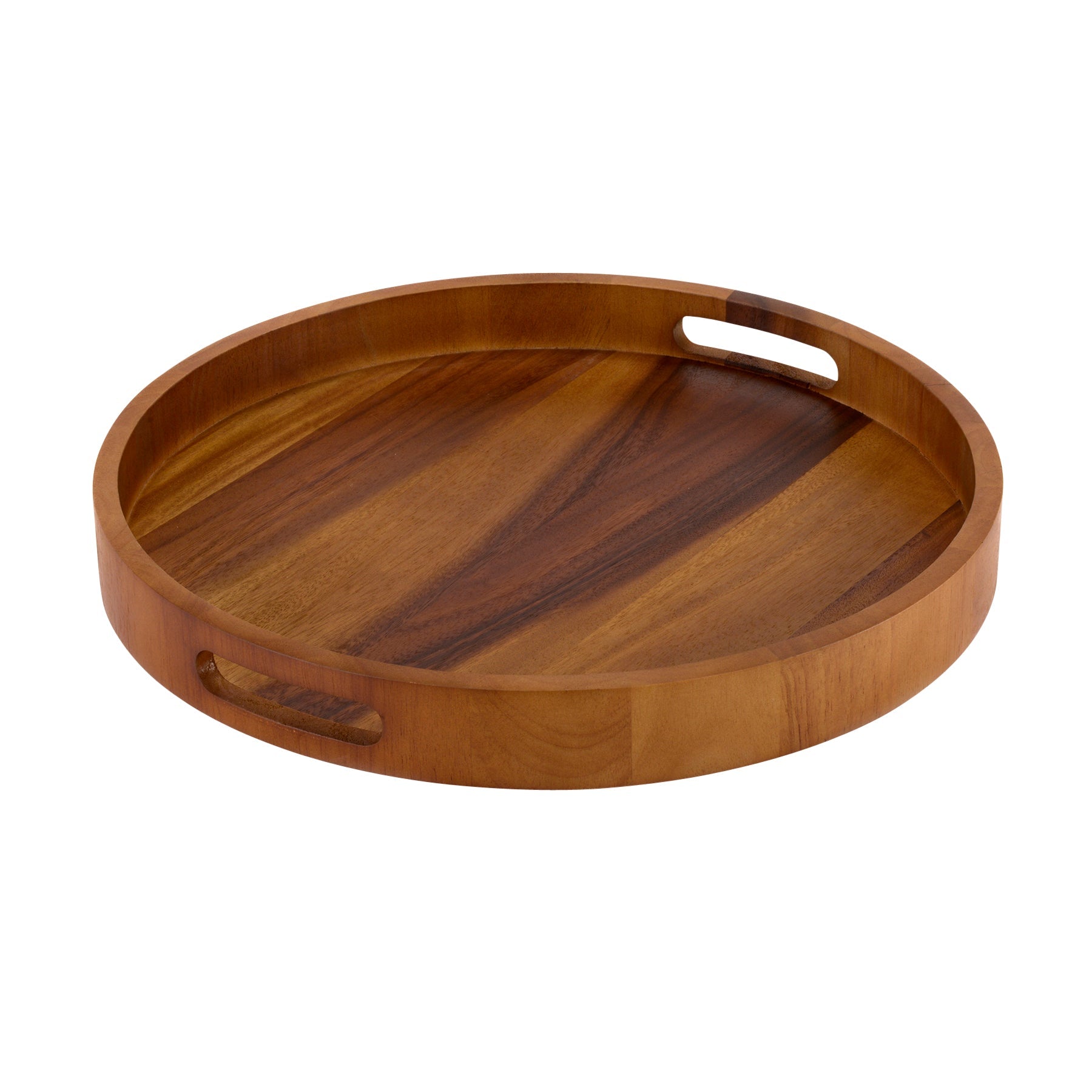 Round Serving Trays - Solid Bottom - Boske.store