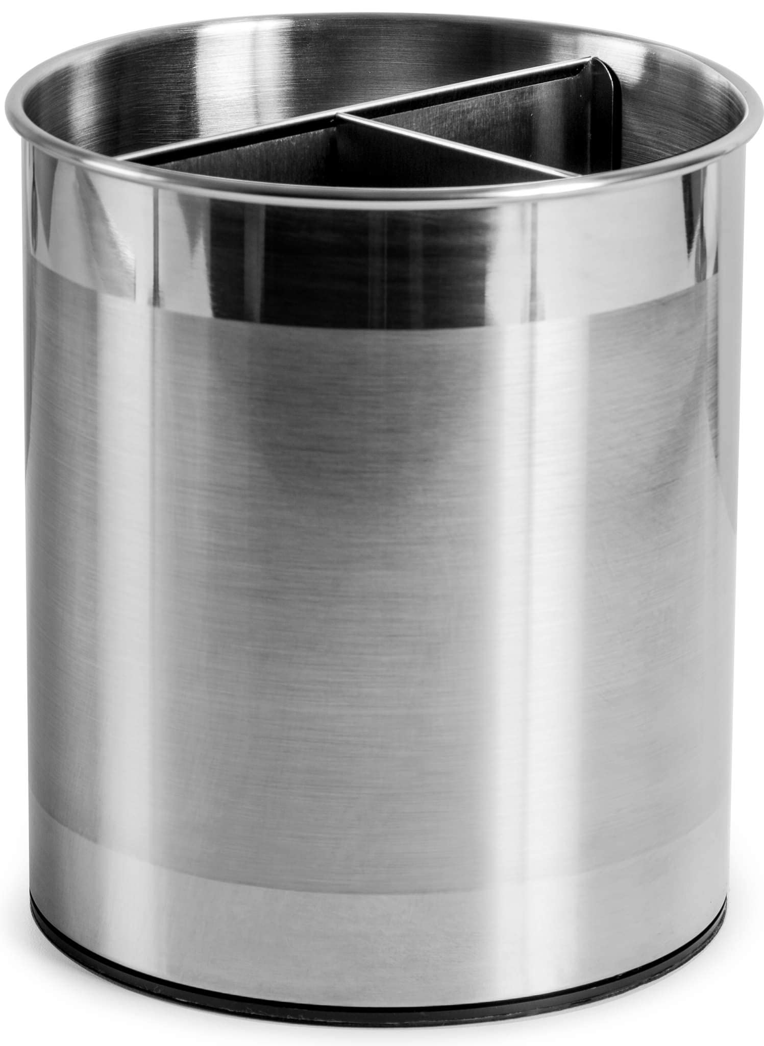 Cooler Kitchen Extra Large and Sturdy Rotating Utensil Holder Caddy with No - Tip Weighted Base, Removable Divider, and Gripped Insert | Rust Proof and Dishwasher Safe - Boske.store