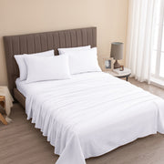 4 - Piece Turkish Cotton Flannel Sheet - Raye Collection - Boske.store