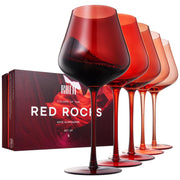 Red Rocks Gradient Colored Wine Glass | Set of 5 | 20 oz - Boske.store