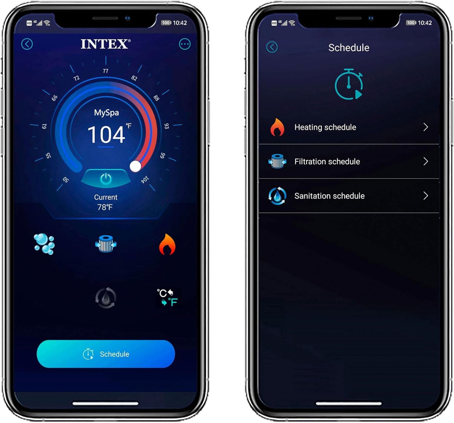 Purespa Plus Greystone 4-Person Inflatable Hot Tub with Jets