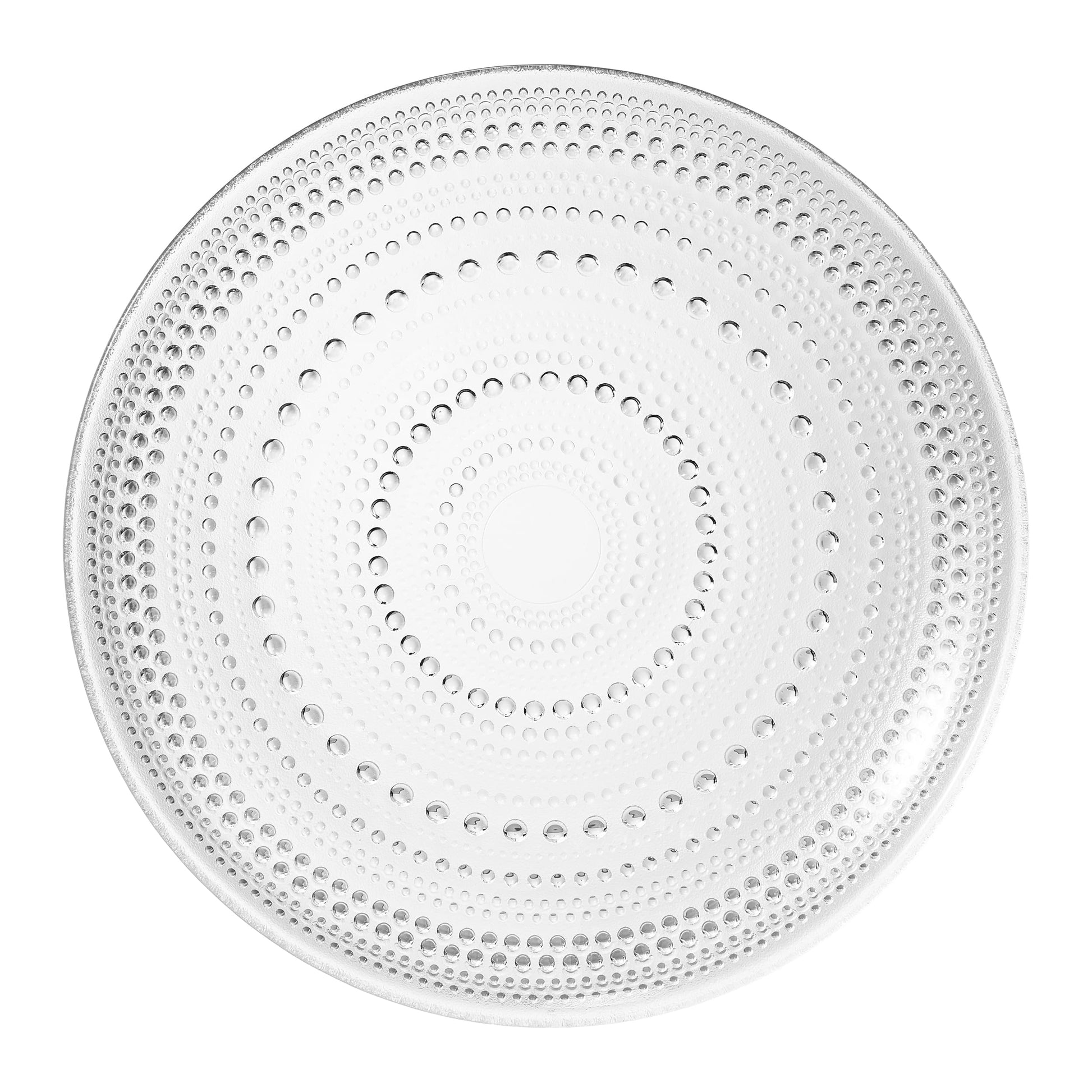 Glass Hobnail Dinner or Charger Plates | Set of 4 | Clear - Boske.store