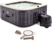 Purespa Plus Greystone 4-Person Inflatable Hot Tub with Jets