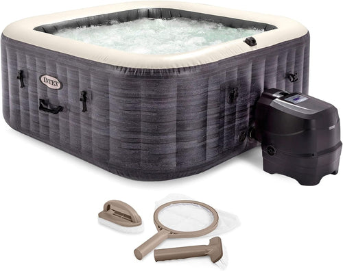 Purespa Plus Greystone 4-Person Inflatable Hot Tub with Jets