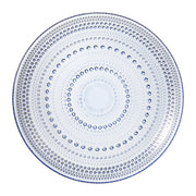 Glass Hobnail Dinner or Charger Plates | Set of 4 | Blue - Boske.store