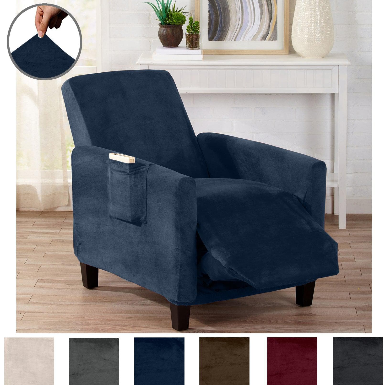 Velvet Stretch Slipcover - Gale Collection - Boske.store