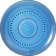 Glass Hobnail Dinner or Charger Plates | Set of 4 | Dark Blue - Boske.store