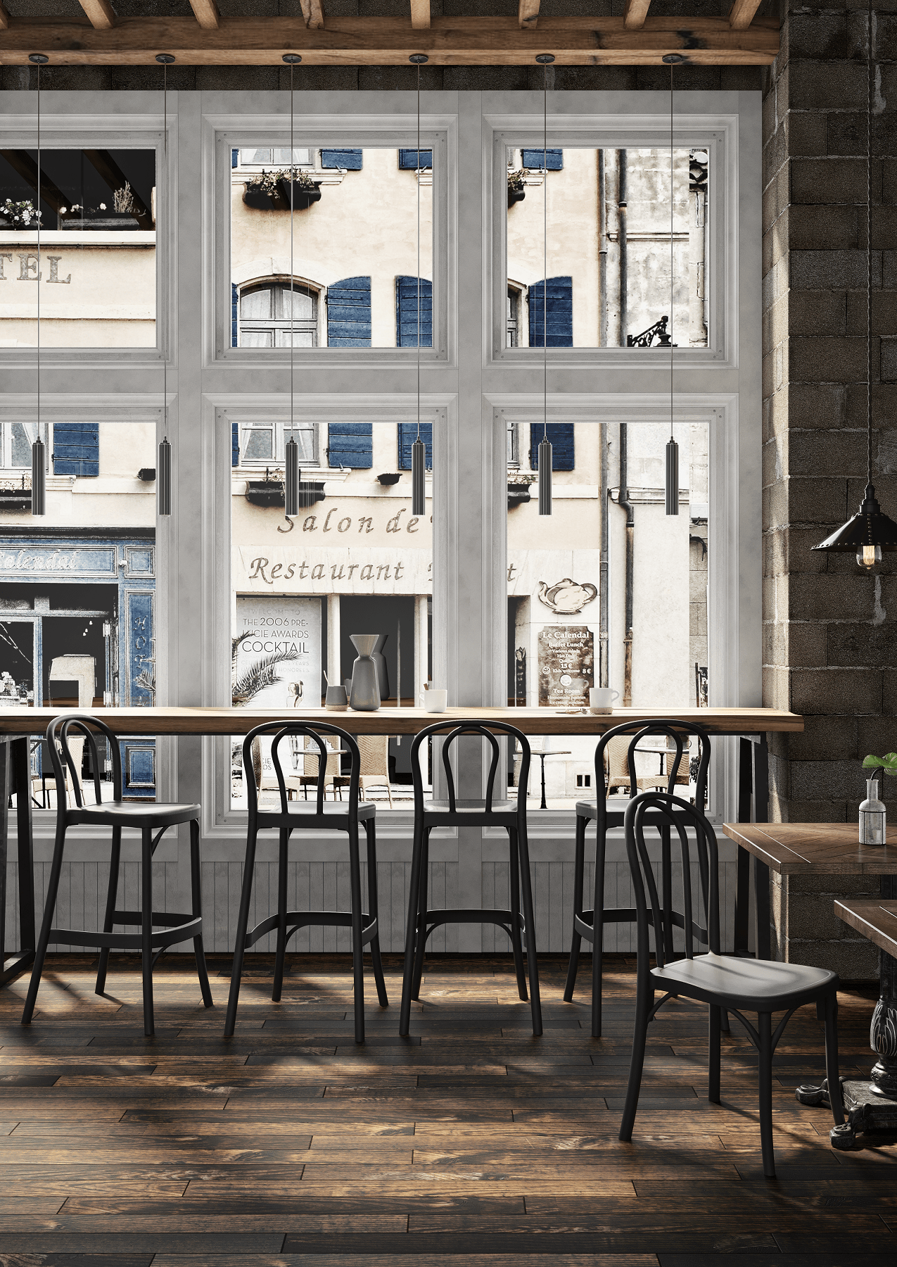 Outdoor Bar Stool 30" - Set of 4 - Soho - Boske.store