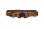 Celtic Sport Earth Brown Leather Dog Collar - Boske.store