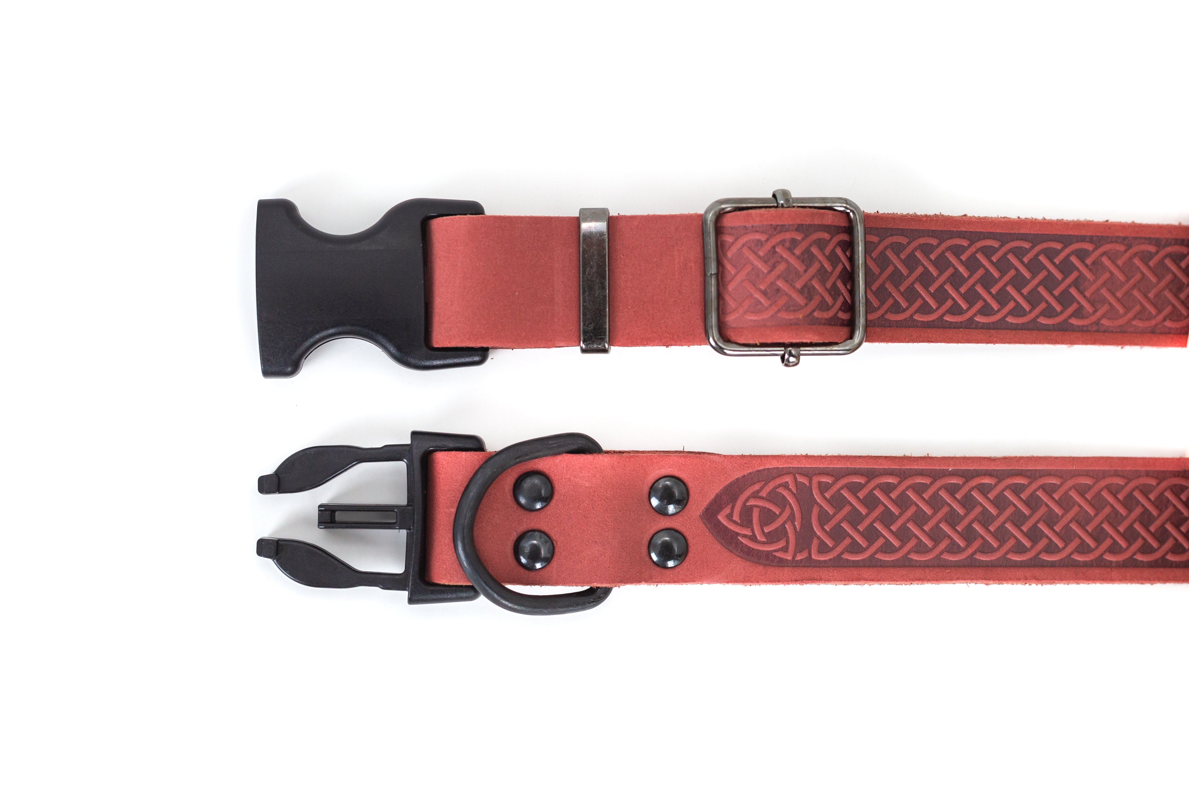 Celtic Sport Coral Reef Leather Dog Collar - Boske.store