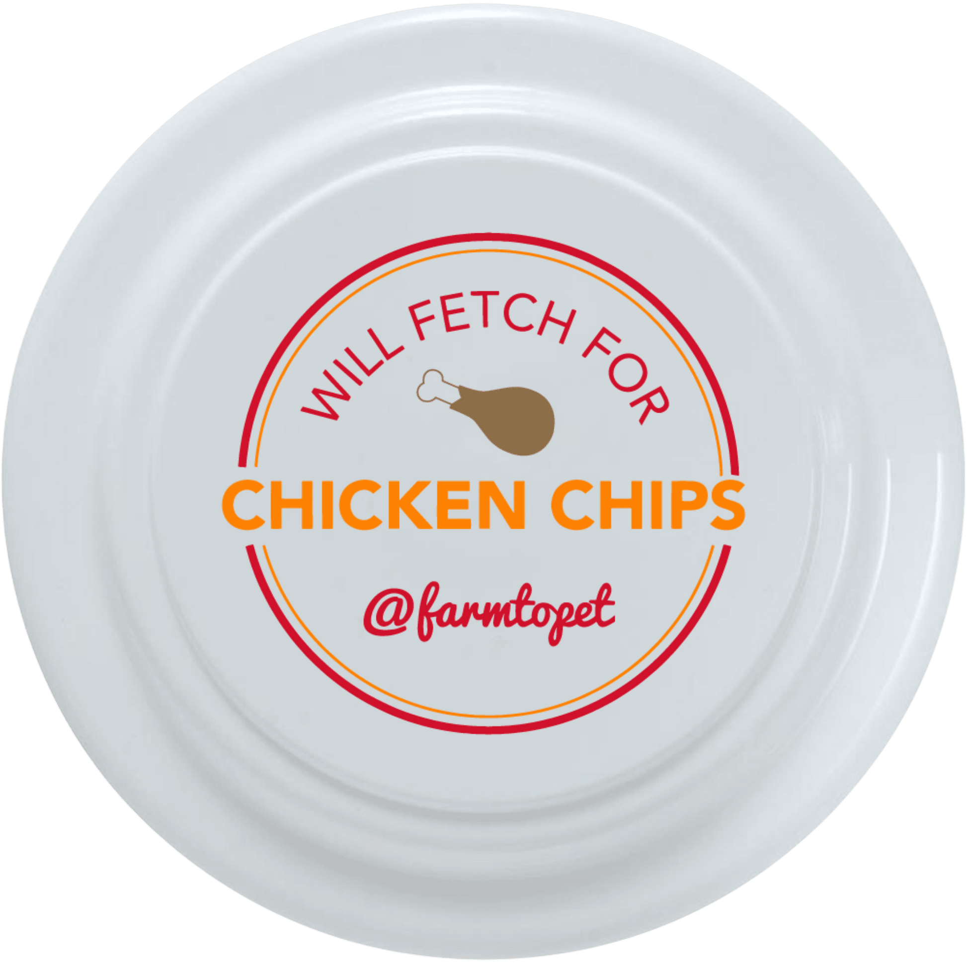 Will Fetch for Chicken Chips Dog Frisbee | Fun Toy for Dogs and Humans - Boske.store