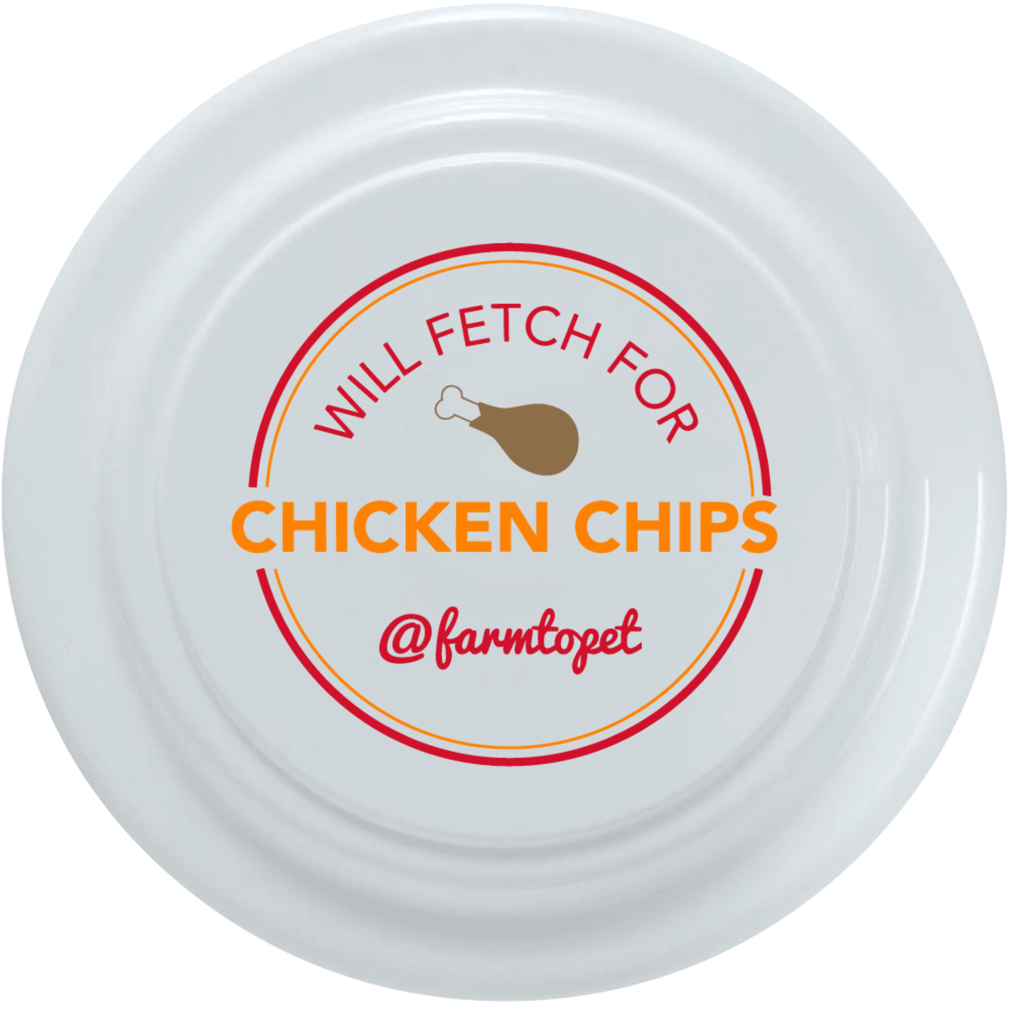 Will Fetch for Chicken Chips Dog Frisbee | Fun Toy for Dogs and Humans - Boske.store