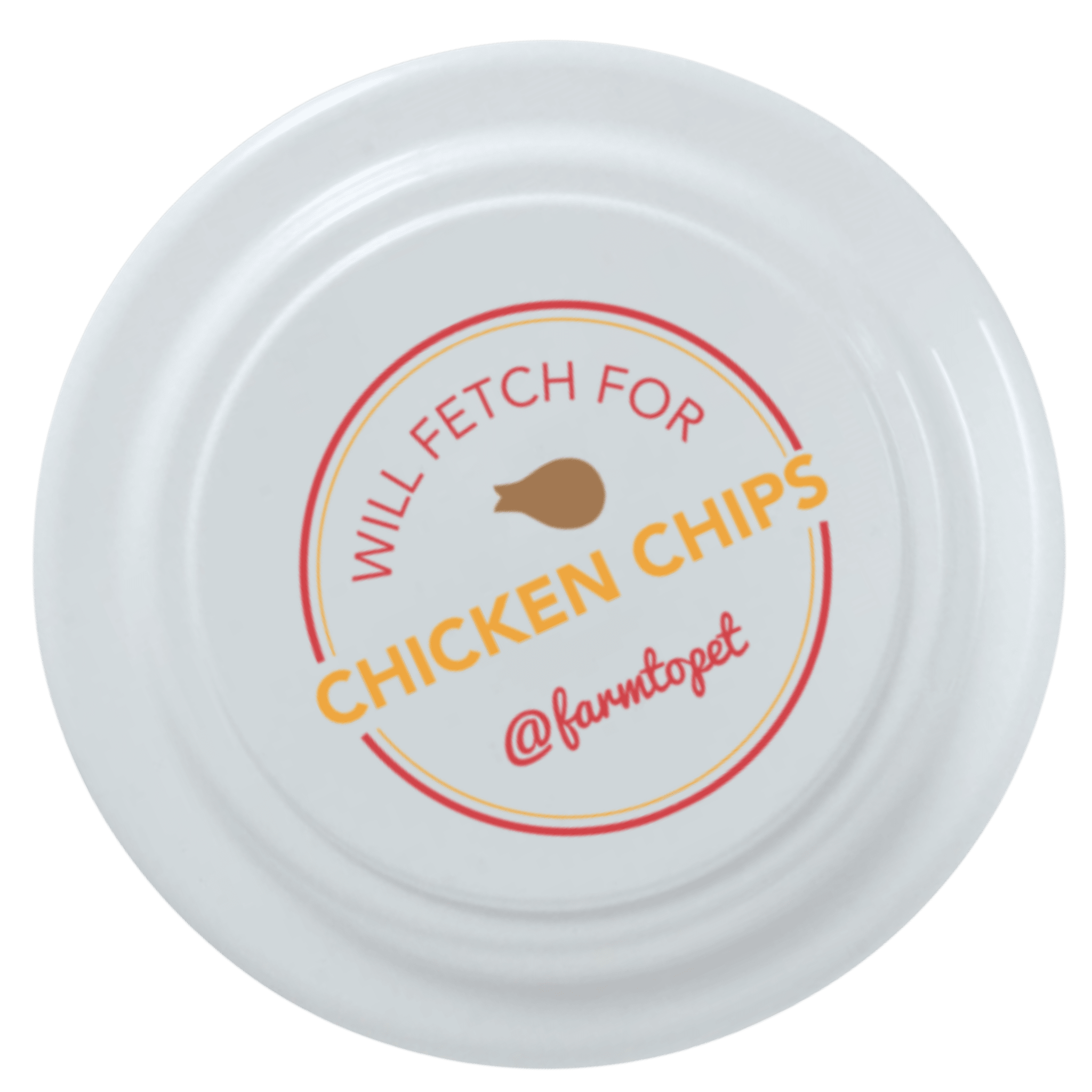 Will Fetch for Chicken Chips Dog Frisbee | Fun Toy for Dogs and Humans - Boske.store