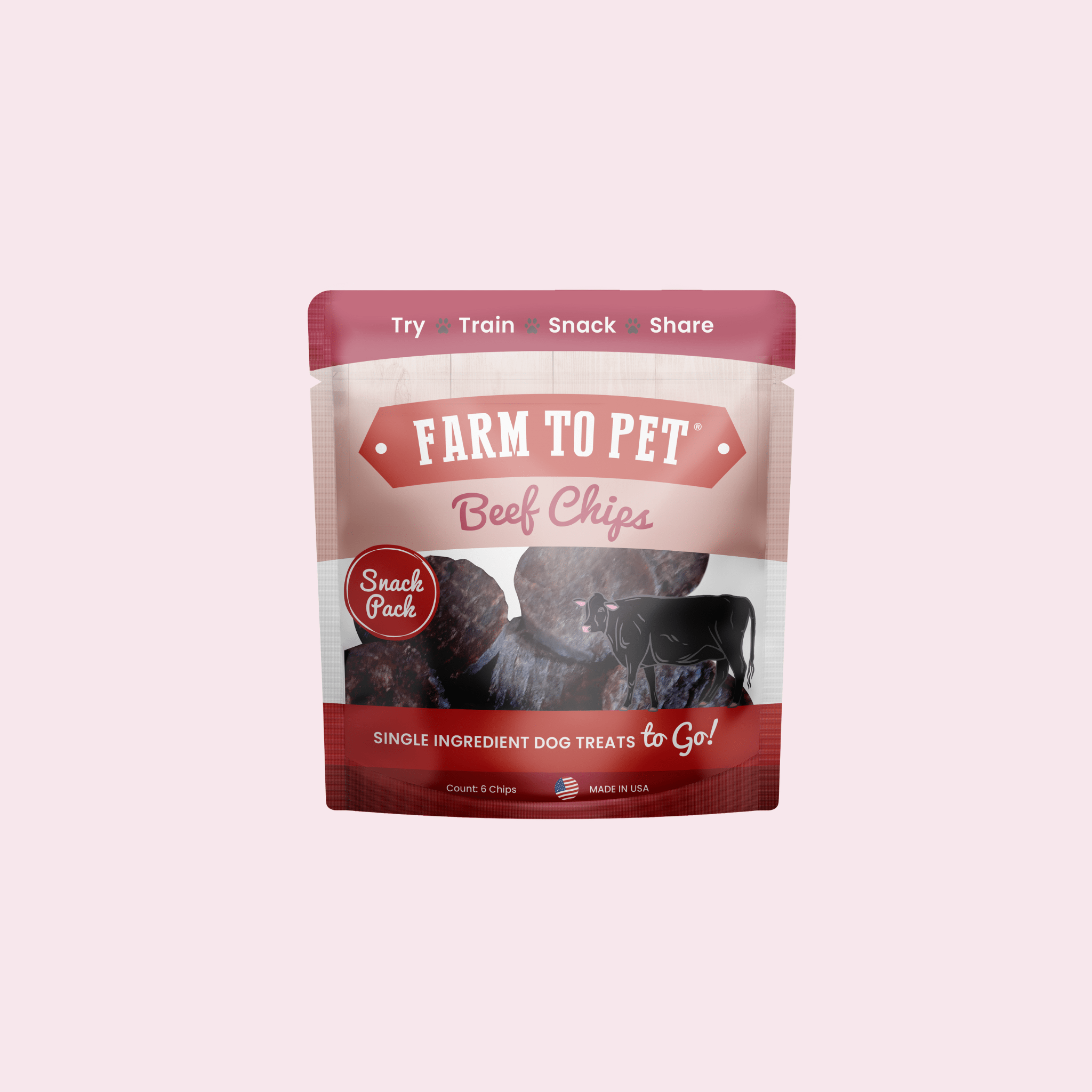 Beef Chips Snack Pack Bundles | Dog Treats for Training & Travel - Boske.store