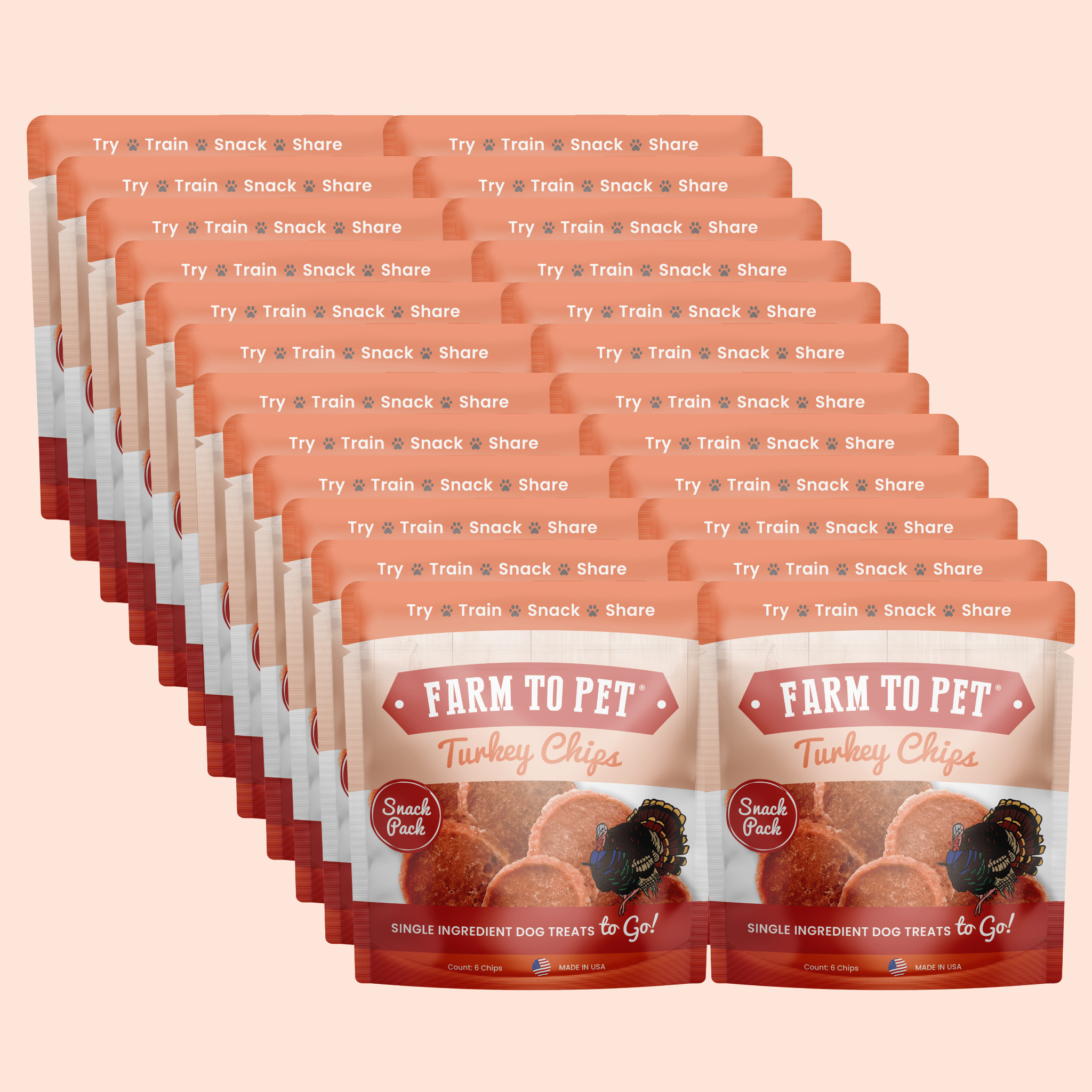 Turkey Chips Snack Pack Bundles | Low Allergen Treats for Training - Boske.store