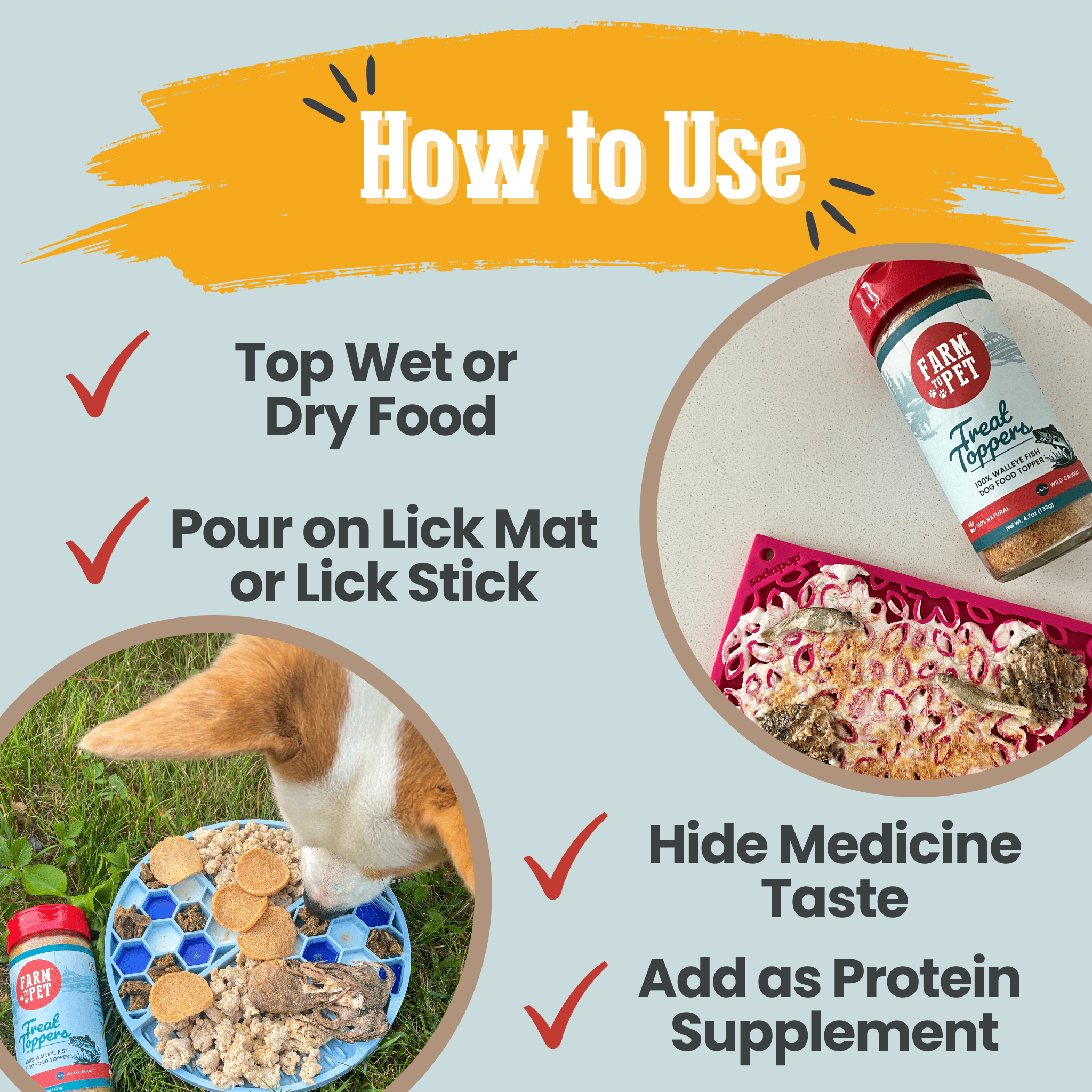 Treat Topper Fish Dog Food Topper | Low - Fat Meal Topper for Pets - Boske.store