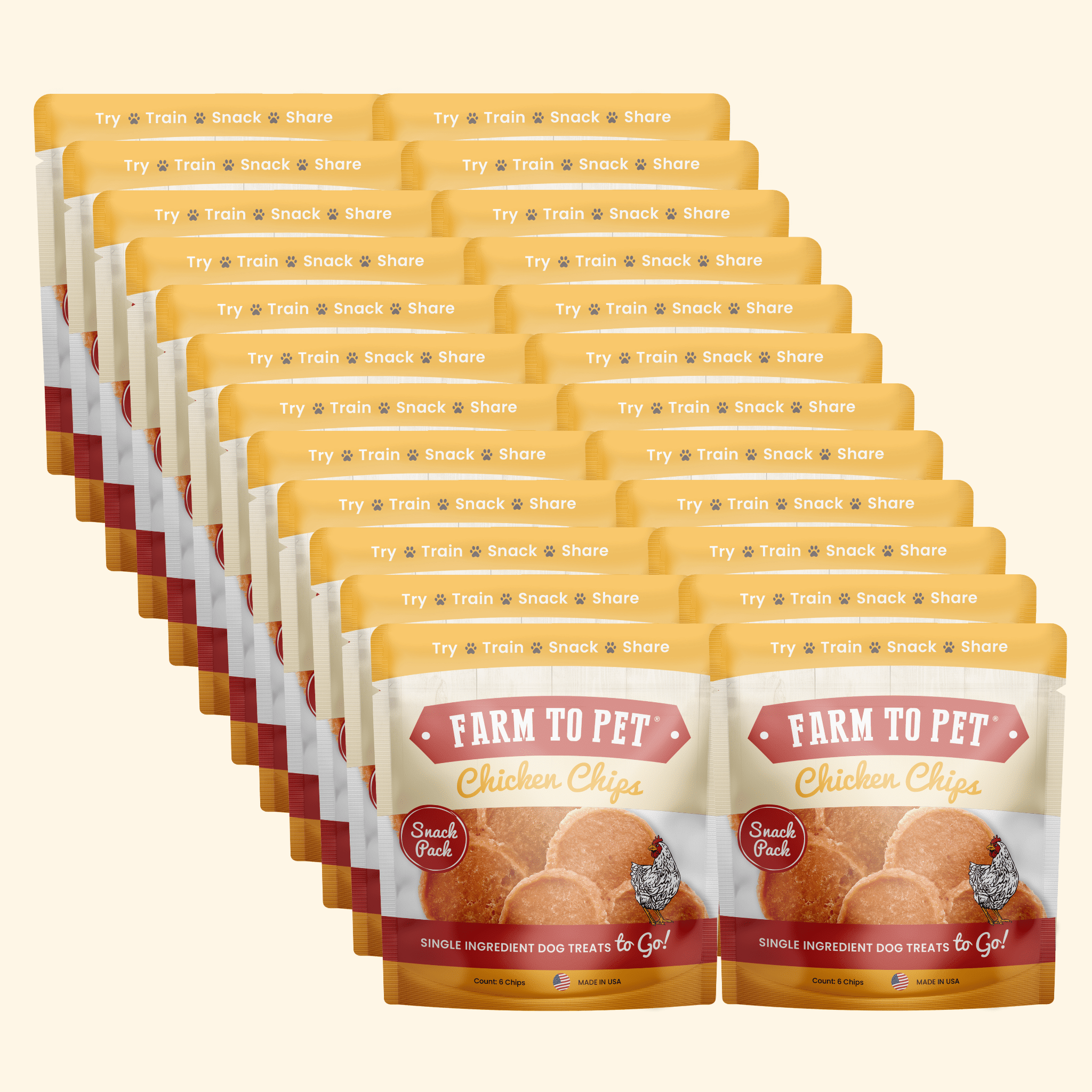 Chicken Chips Snack Pack Bundles | Dog Party Favors & Training Treats - Boske.store