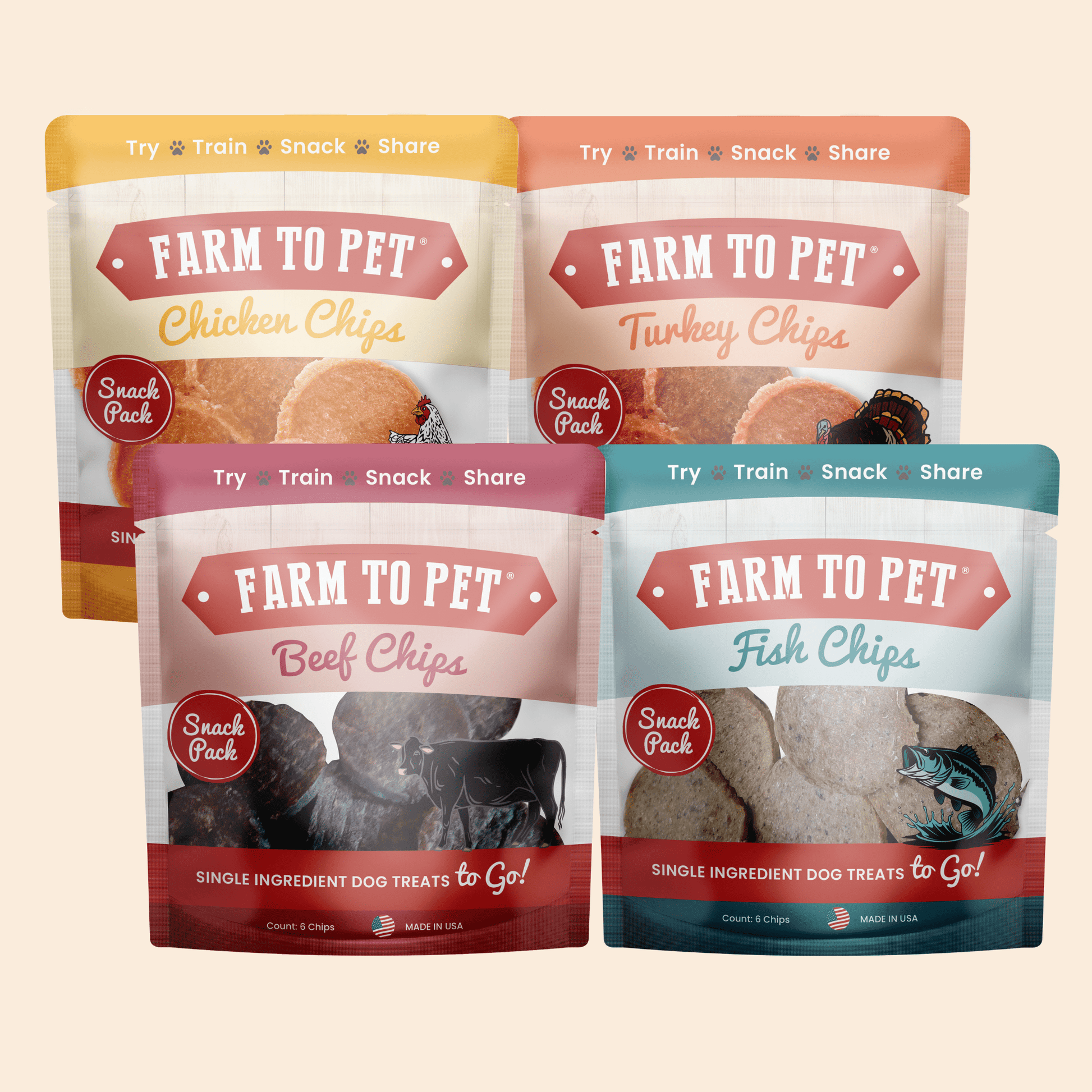 Snack Pack Dog Treat Sampler - Boske.store