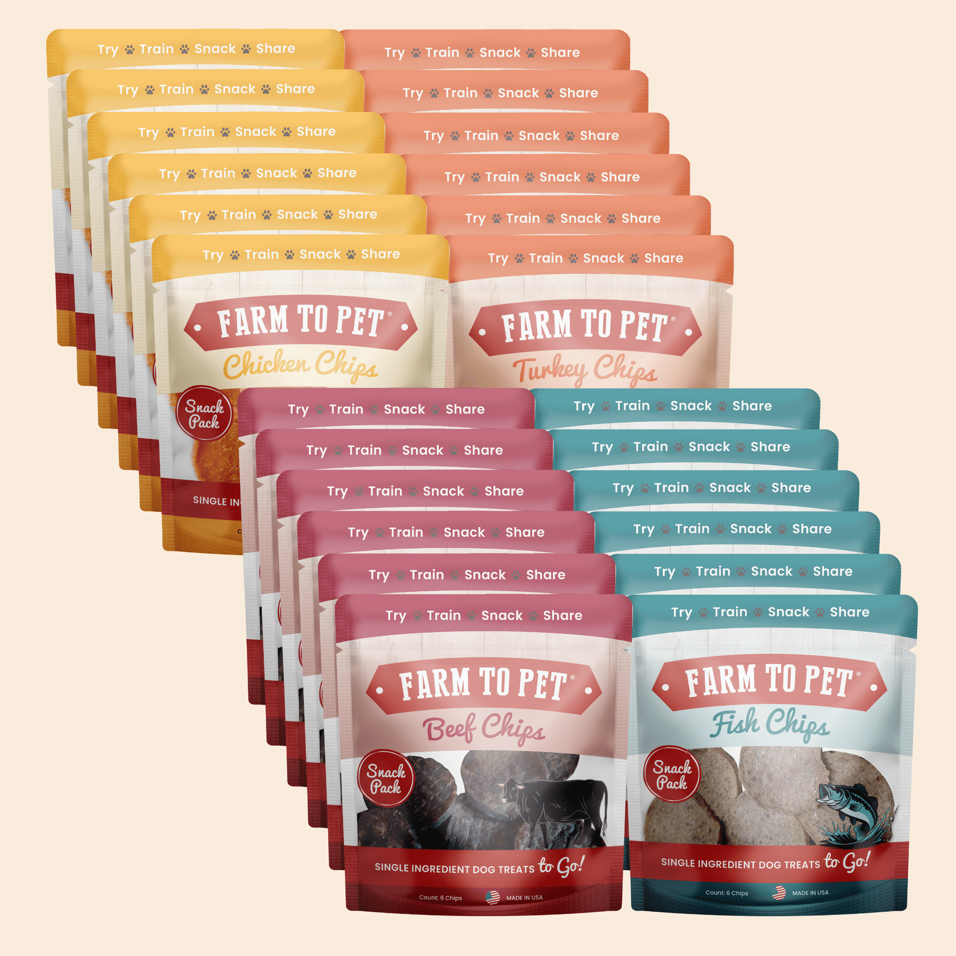 Snack Pack Dog Treat Sampler - Boske.store