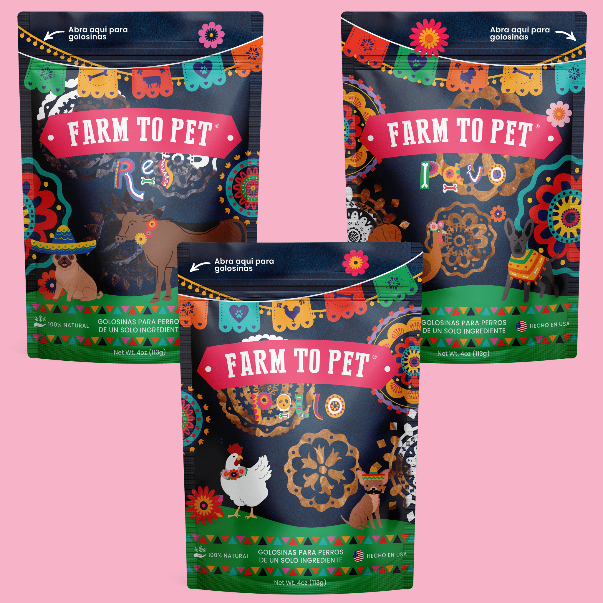 Premios Para Perros Fiesta Pack | Dog Treat Variety Bundle - Boske.store