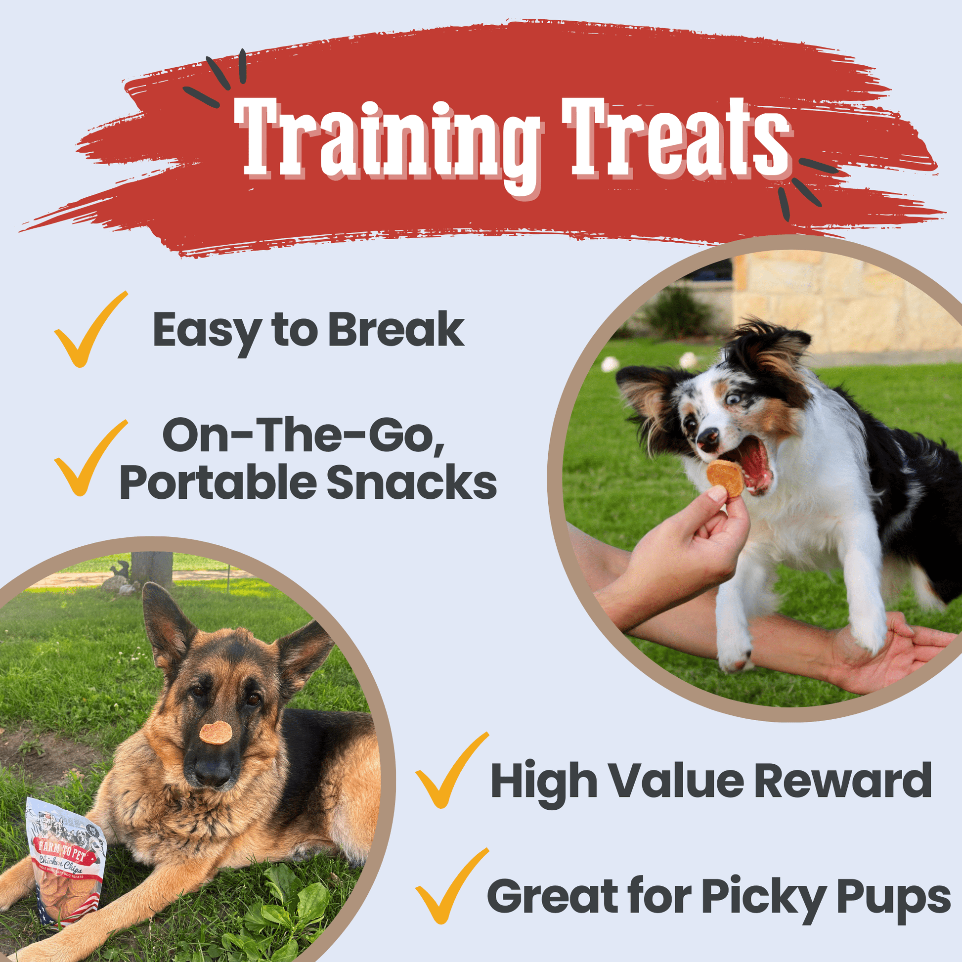 Americana Chicken Chips for Dogs | Celebrate with USA - made Dog Treats - Boske.store