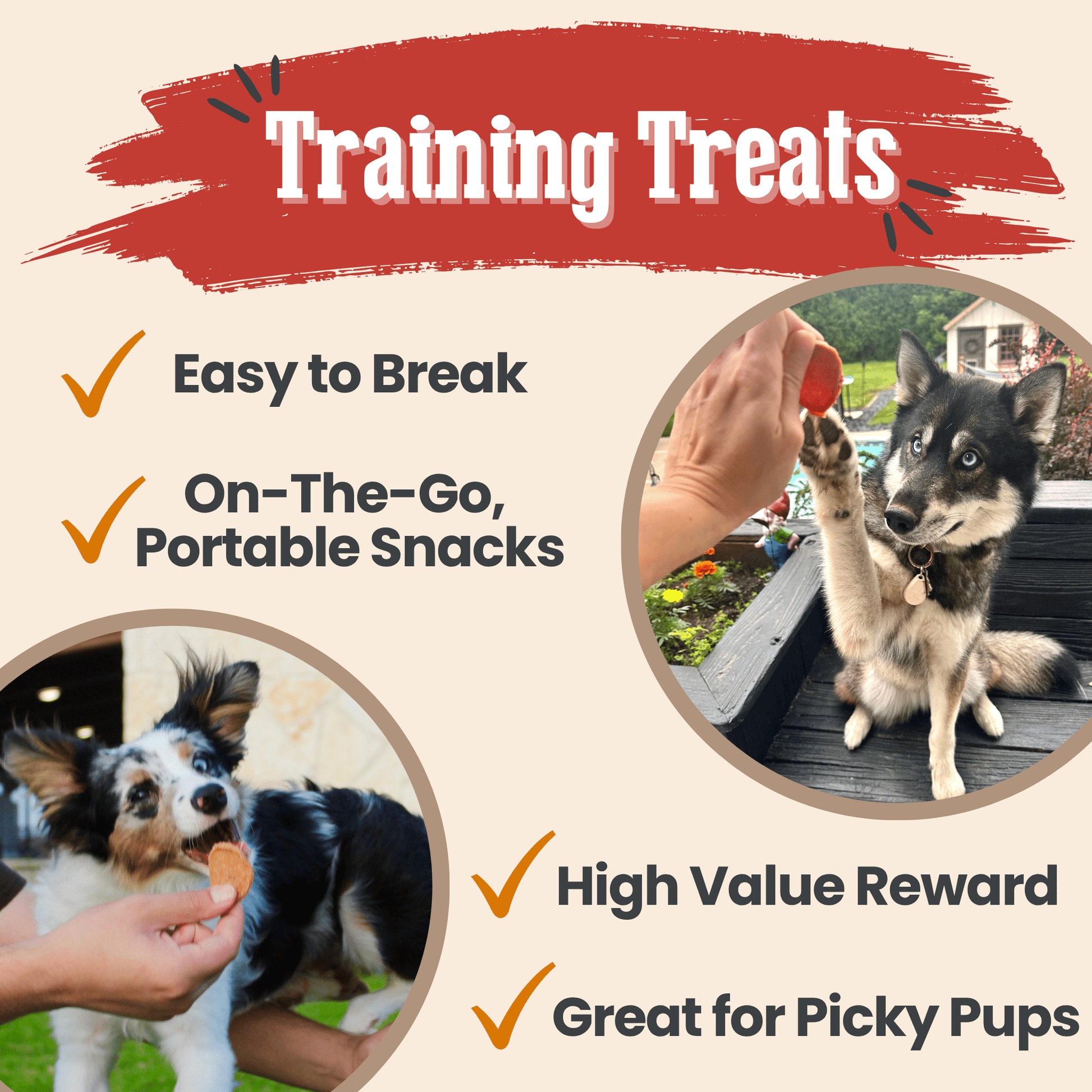 Turkey & Chicken Chip Dog Treat Duo | Single - Ingredient Poultry Treats for Dogs - Boske.store
