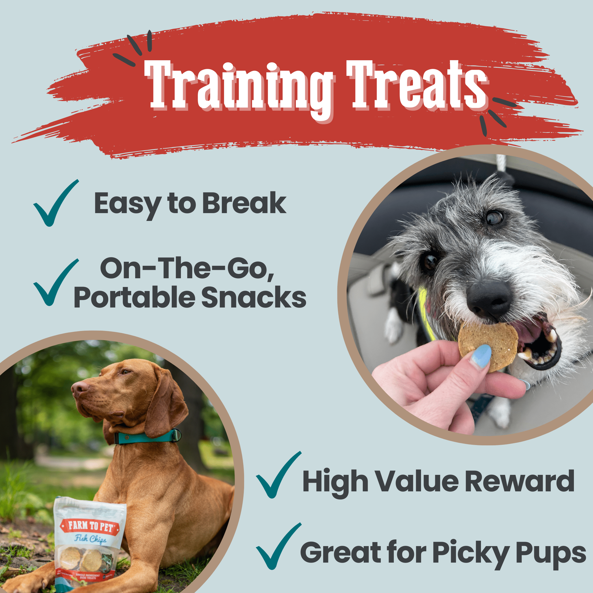 Fish Chips for Dogs | Wild - Caught Fish Dog Treats - Boske.store