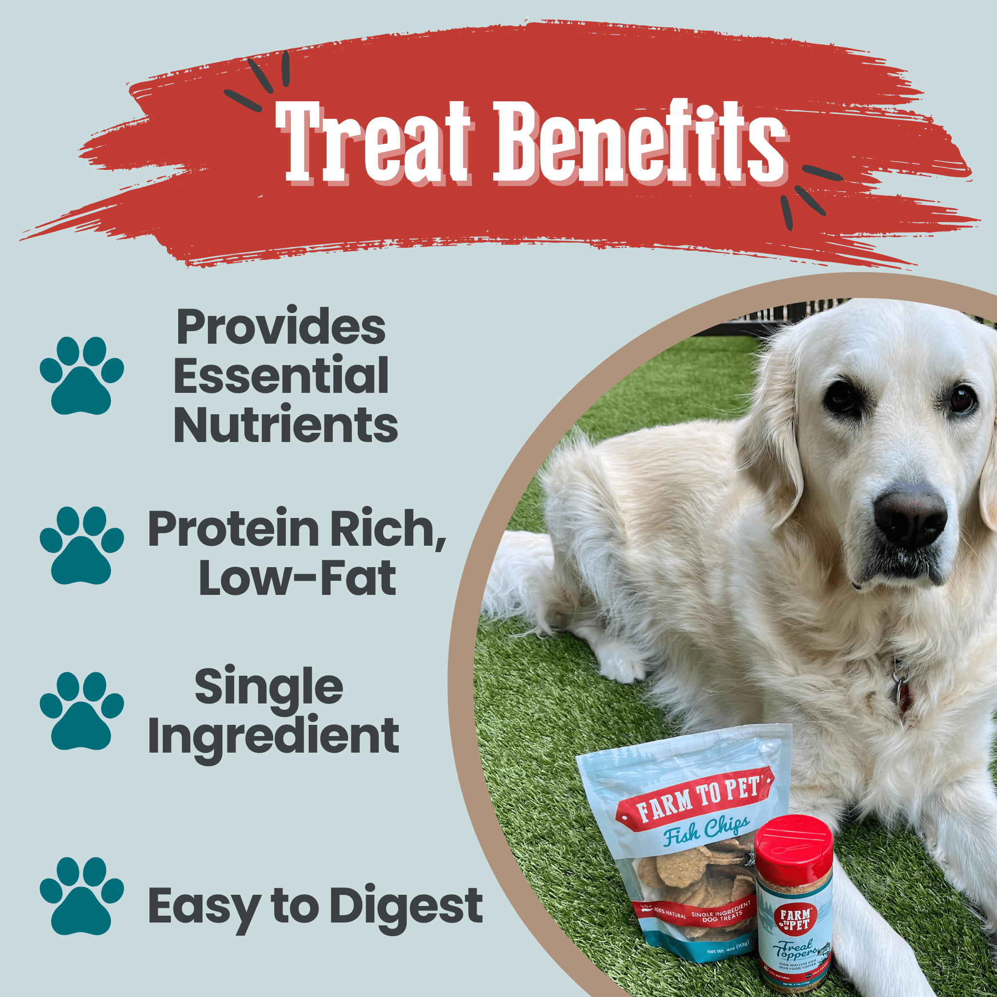 Fish Chips for Dogs | Wild - Caught Fish Dog Treats - Boske.store