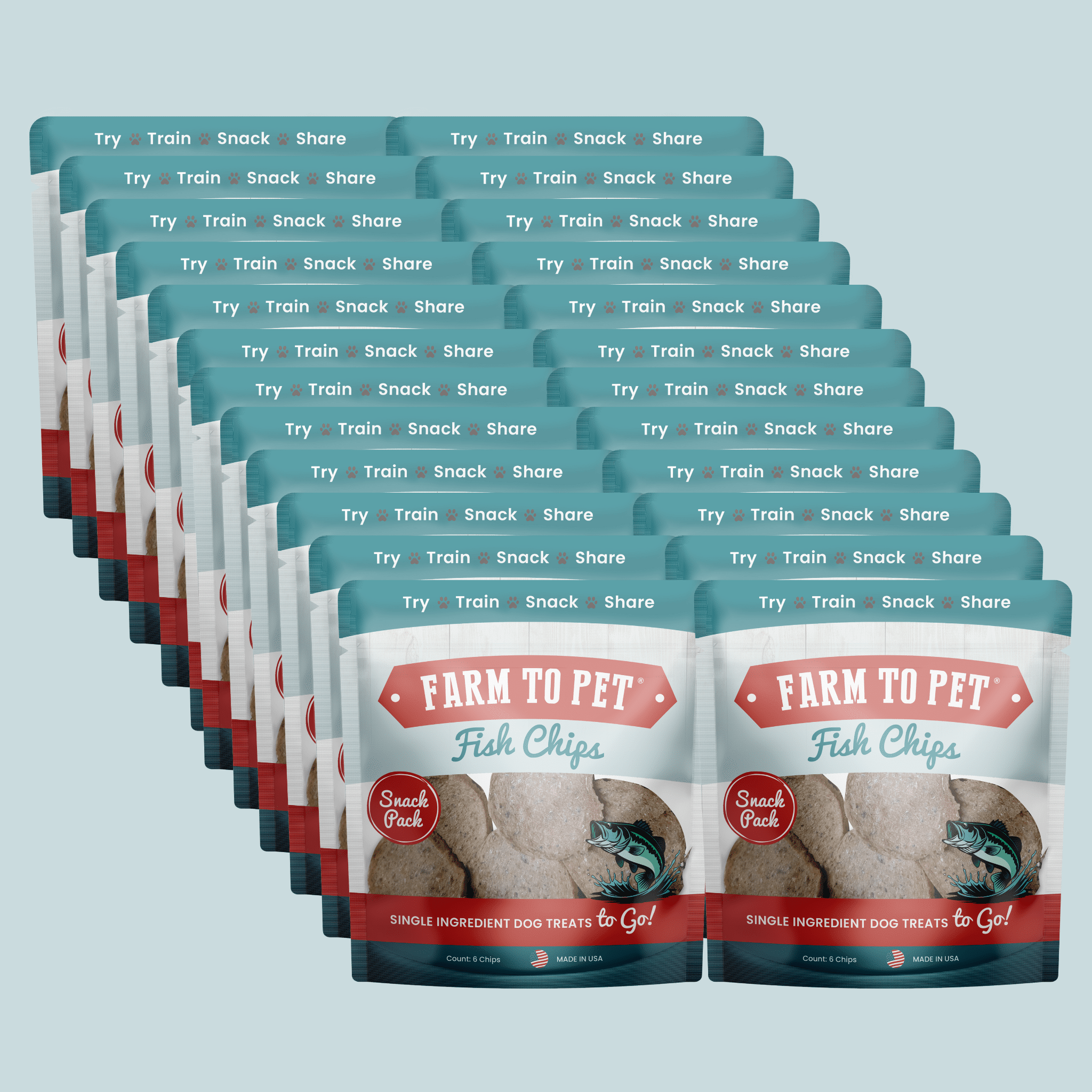 Fish Chips Snack Pack Bundles | Dog Treats for Training & Travel - Boske.store