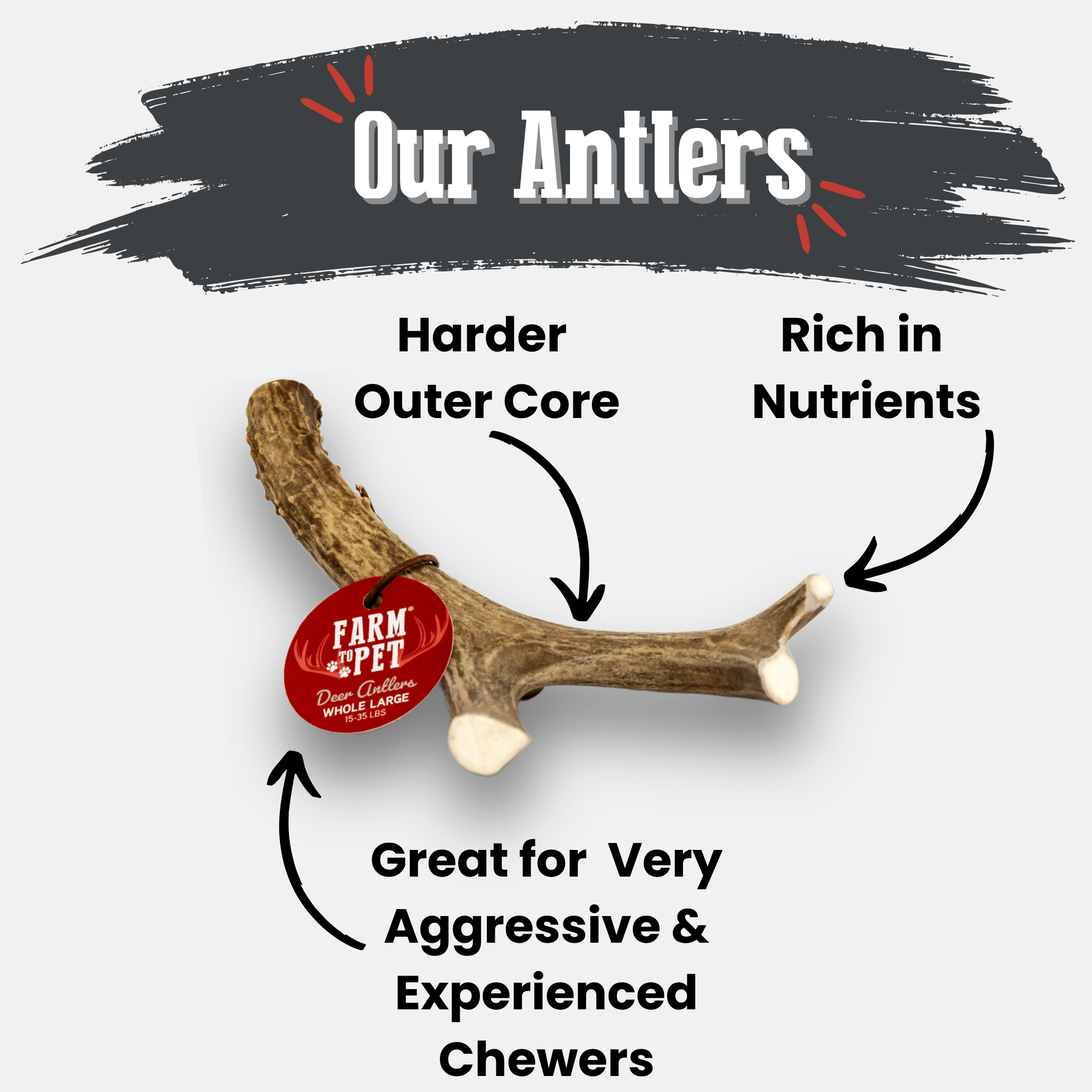 Deer Antler Dog Chews | Organic Chews for Dogs - Boske.store