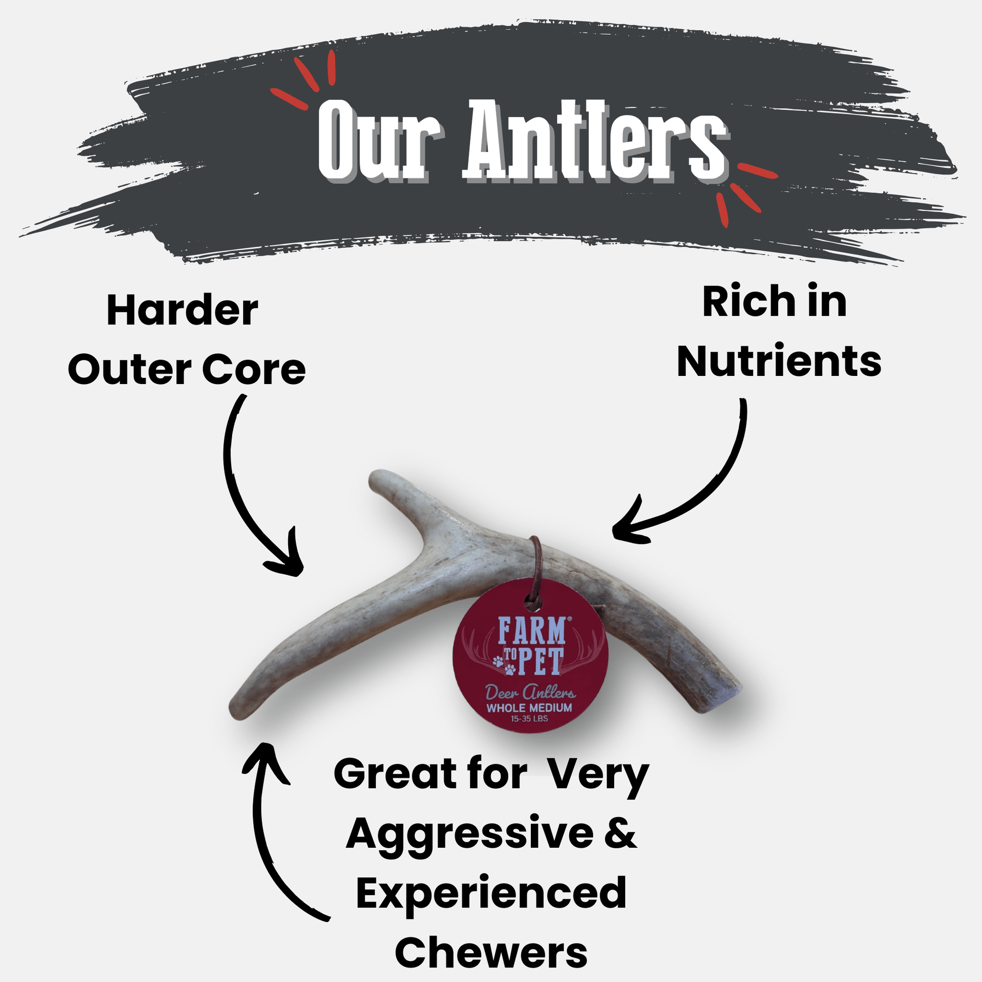 Deer Antler Dog Chews | Organic Chews for Dogs - Boske.store