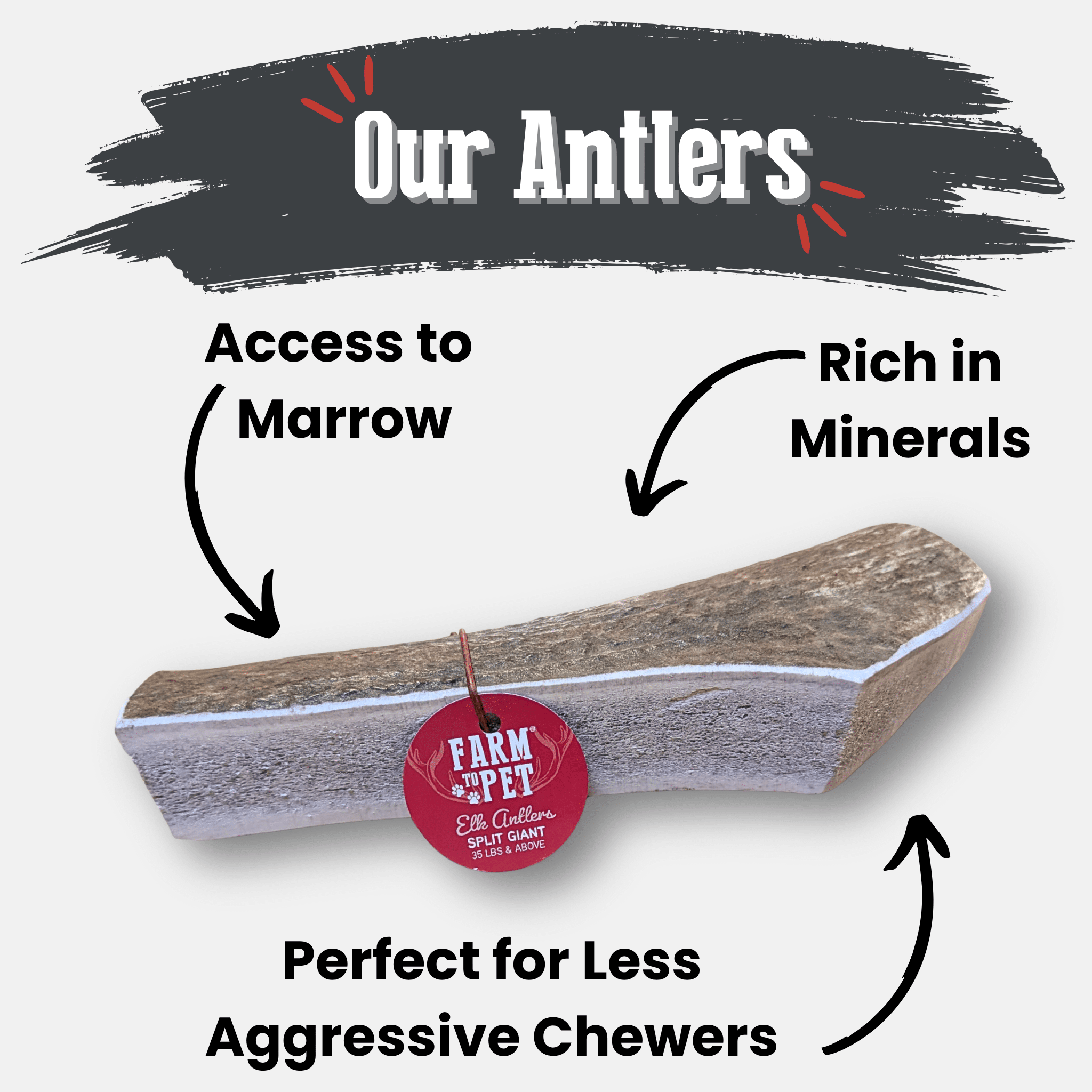 Elk Antler Dog Chews | All - Natural Whole and Split Elk Antler Chews for Dogs - Boske.store