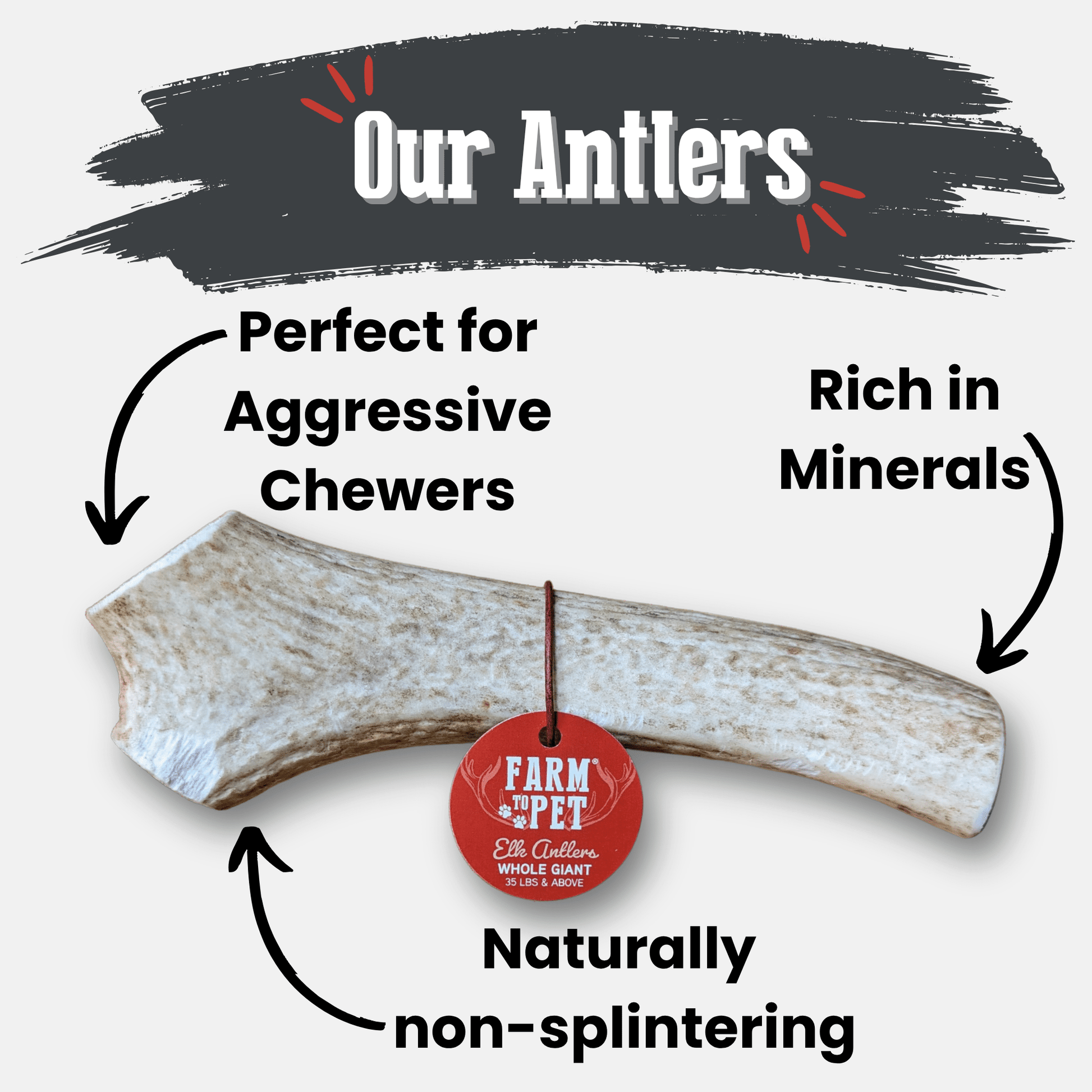 Elk Antler Dog Chews | All - Natural Whole and Split Elk Antler Chews for Dogs - Boske.store