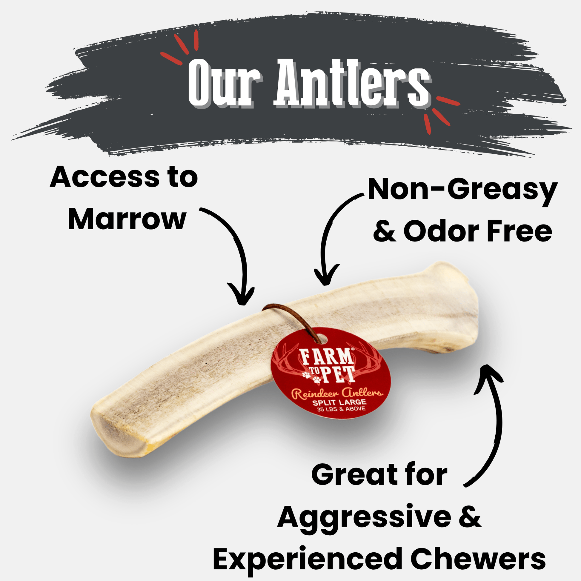 Reindeer Antler Dog Chews | Organic Chews for Dogs - Boske.store